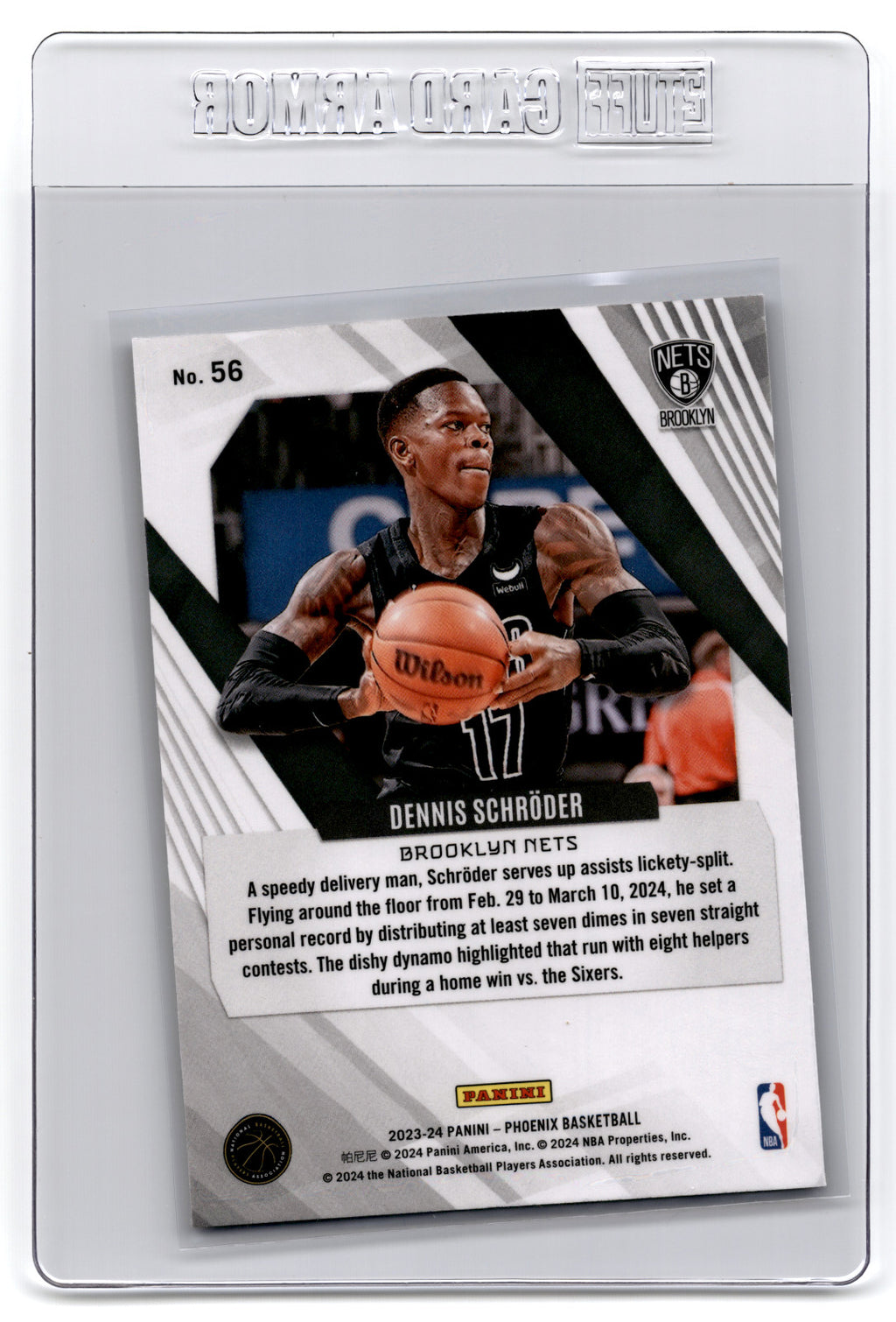 2023 Panini Phoenix Dennis Schroder #56 **Free Shipping @ $10+**