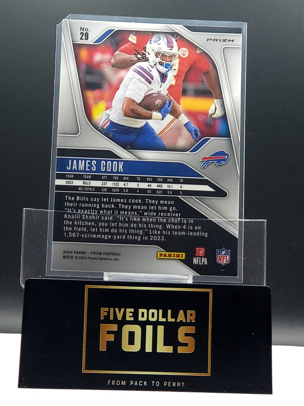 *Free Shipping @ $10* 2024 Panini Prizm #29 James Cook Green