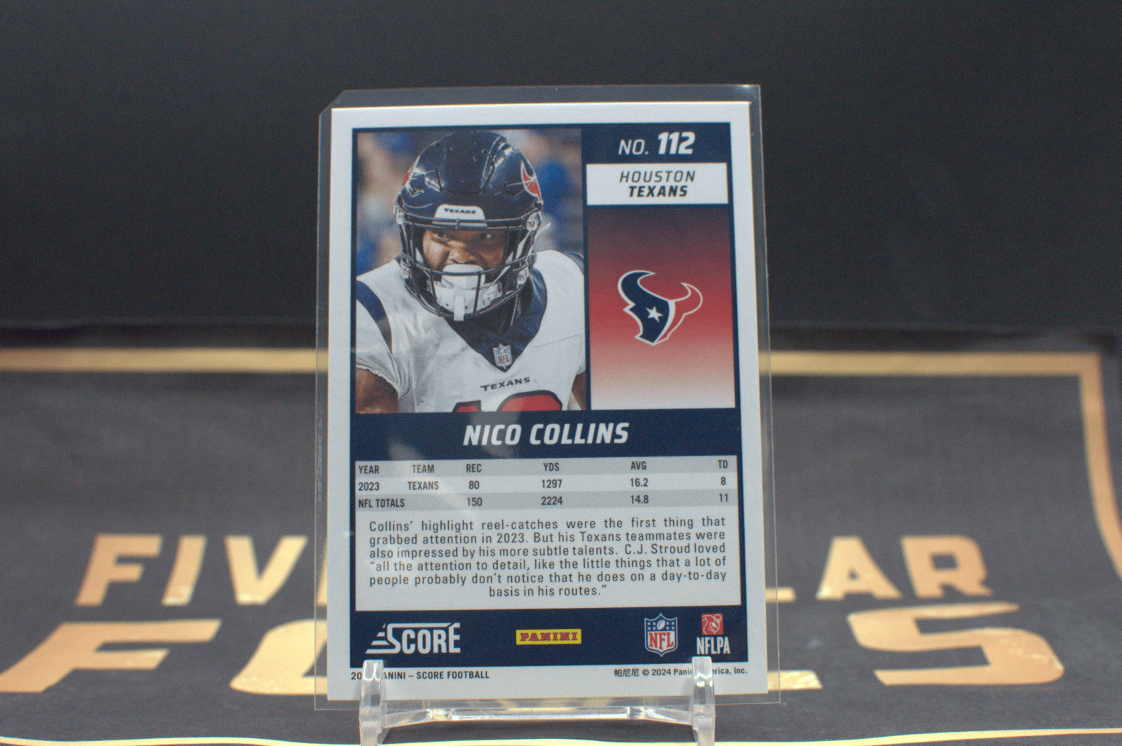 2024 Score Nico Collins [Scorecard] #112 **Free Shipping @ $10+**