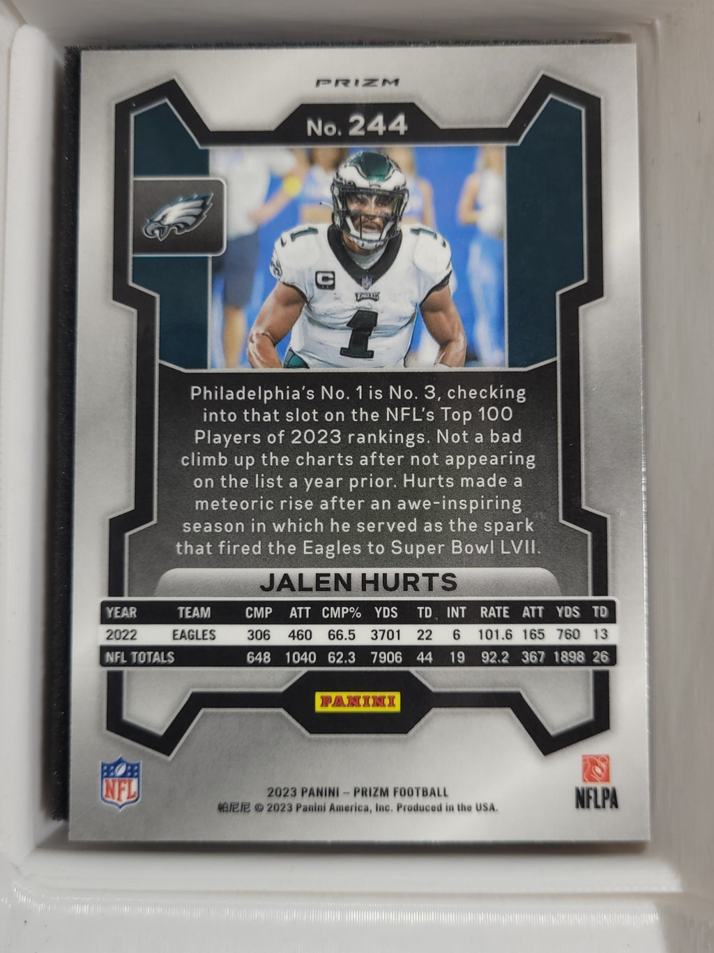 2023 Panini Prizm - Jalen Hurts #244 Silver Prizm