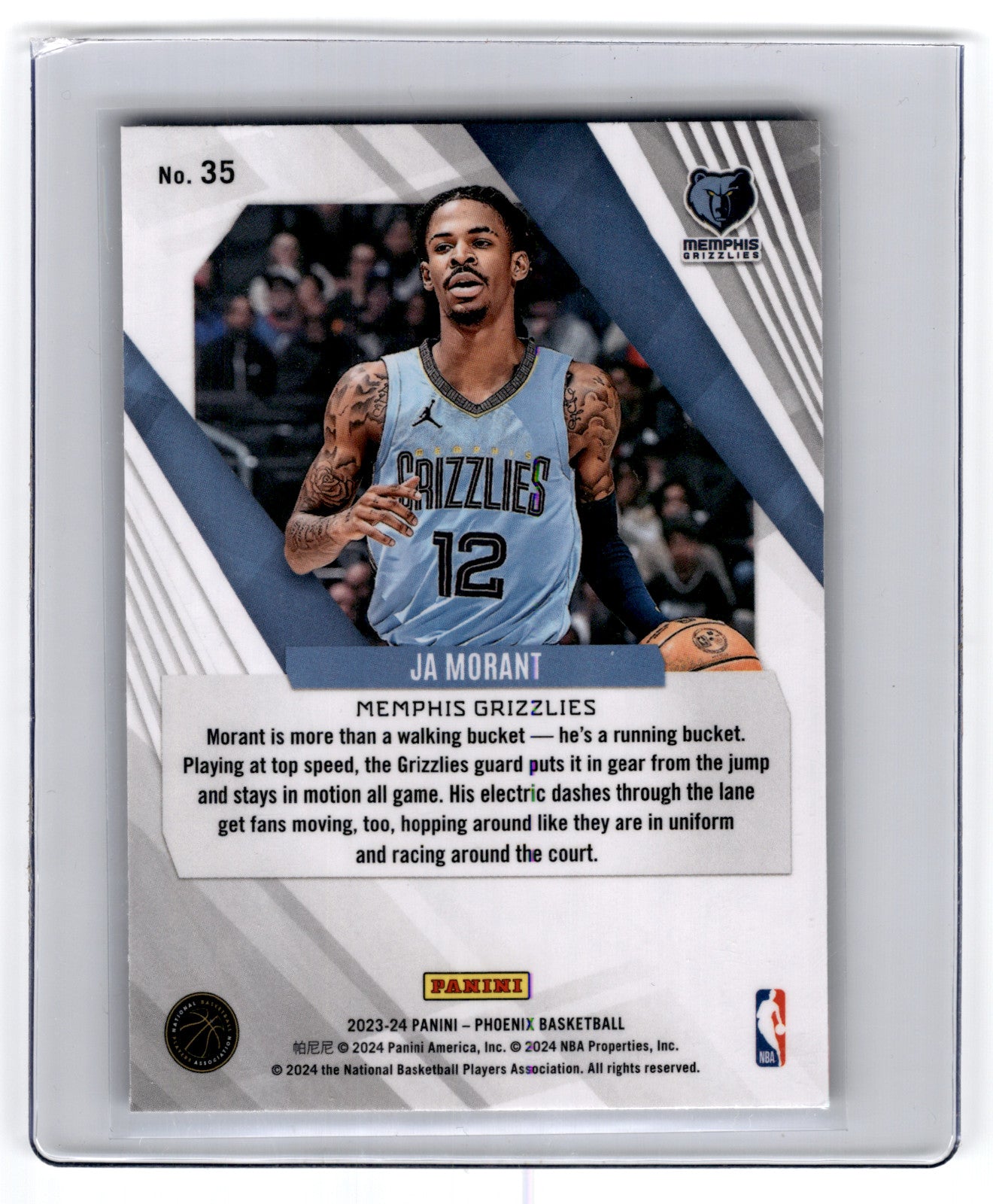 2023 Panini Phoenix Ja Morant #35 **Free Shipping @ $10+**
