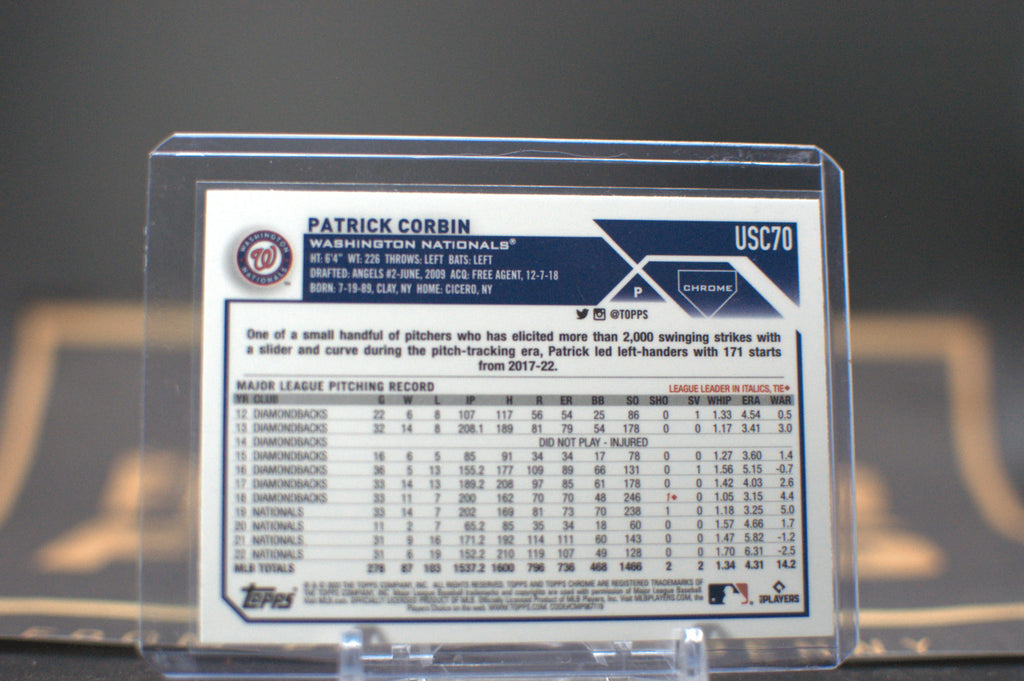 2023 Topps Chrome Update: Patrick Corbin [Pink] #USC70