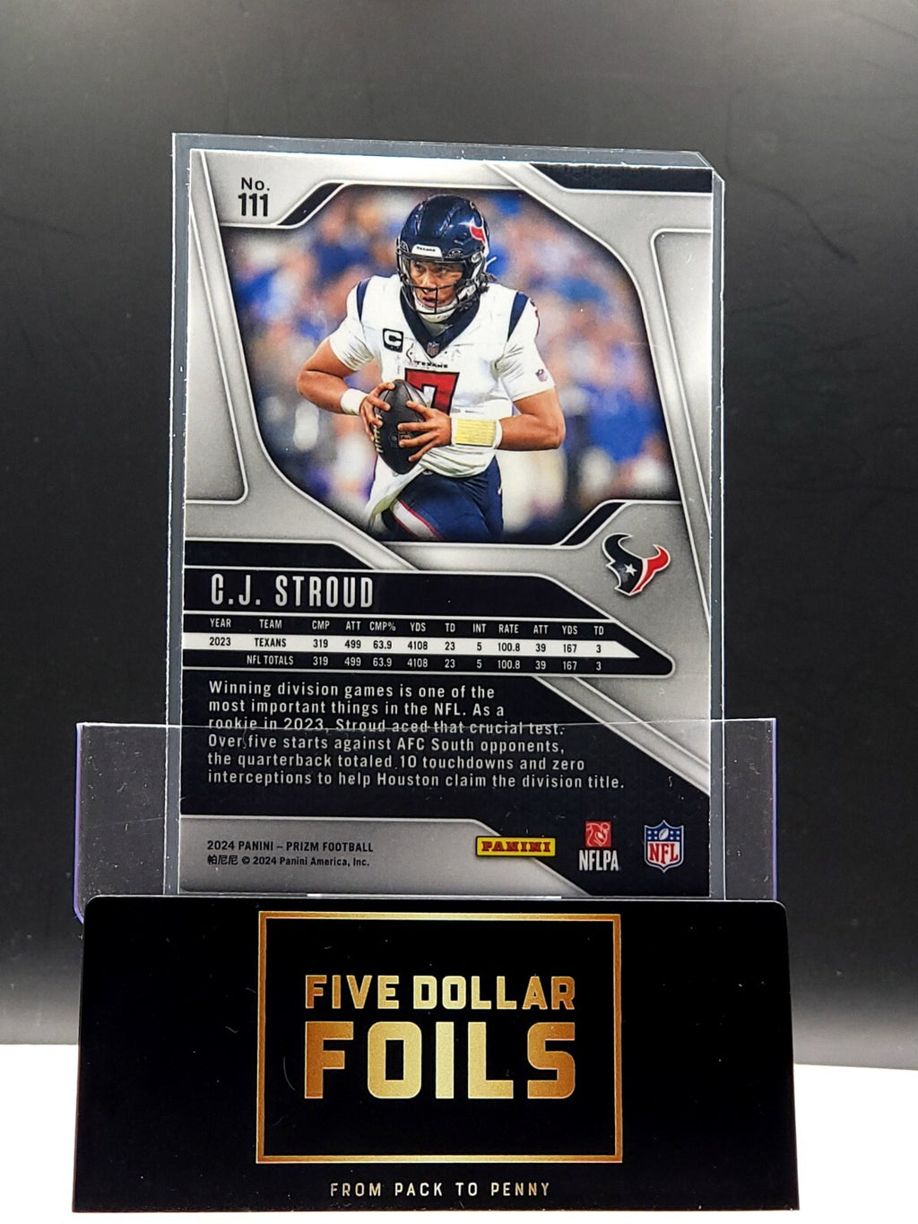 *Free Shipping @ $10* 2024 Panini Prizm #111 C.J Stroud