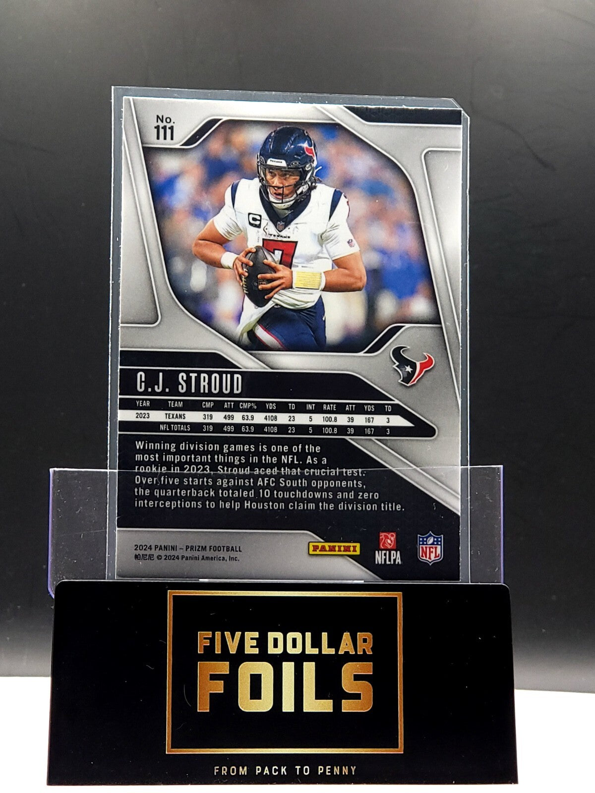 *Free Shipping @ $10* 2024 Panini Prizm #111 C.J Stroud