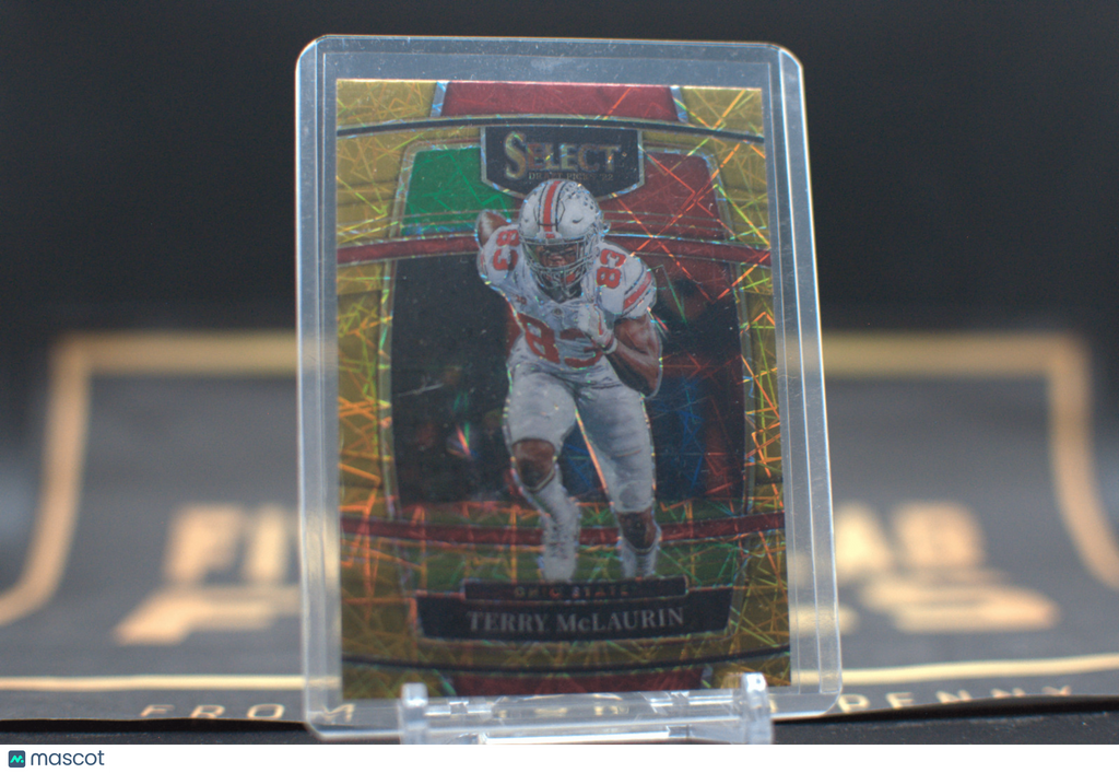 2022 Panini Select Draft Picks: Terry McLaurin [Gold Lazer] #83