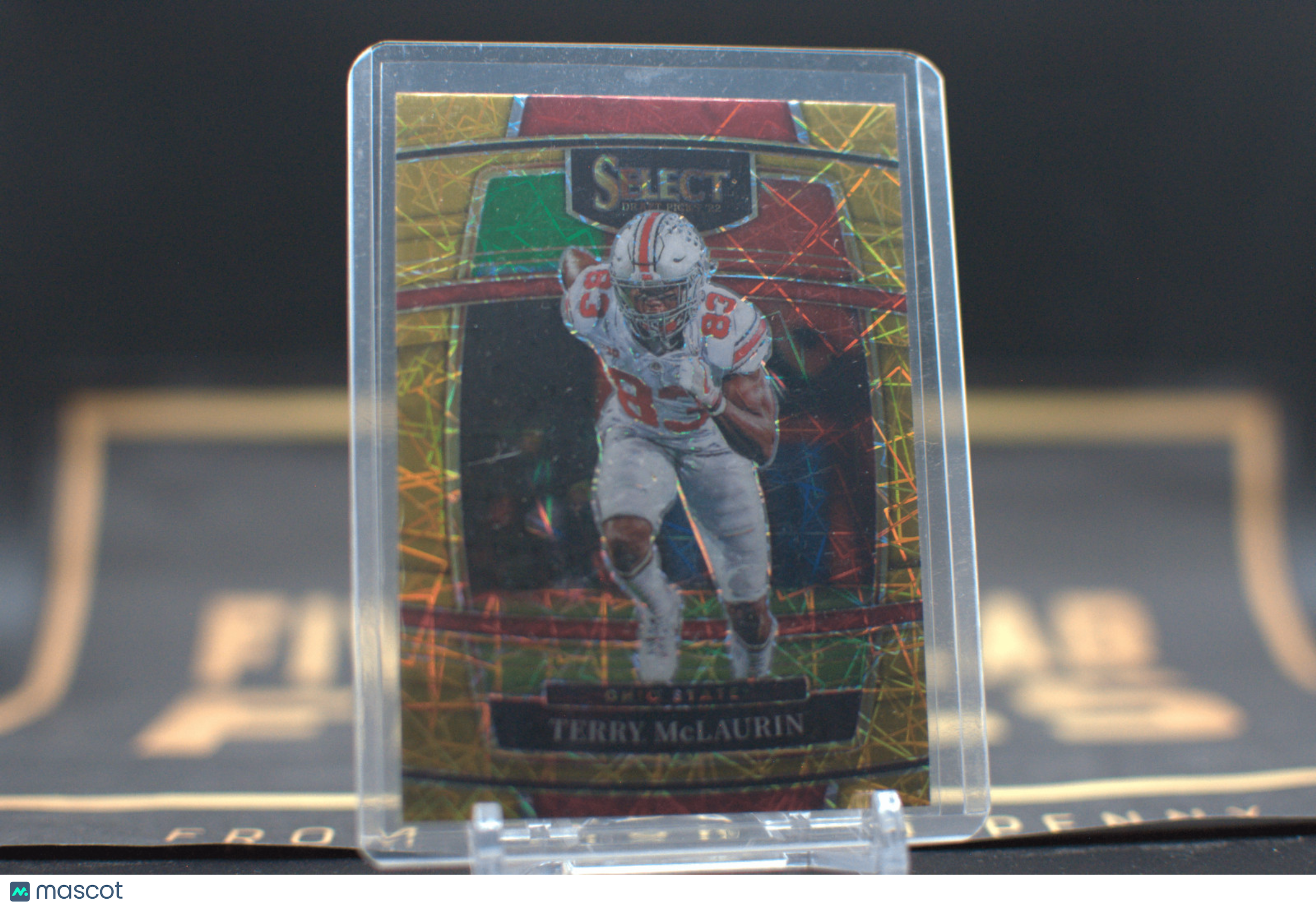 2022 Panini Select Draft Picks: Terry McLaurin [Gold Lazer] #83