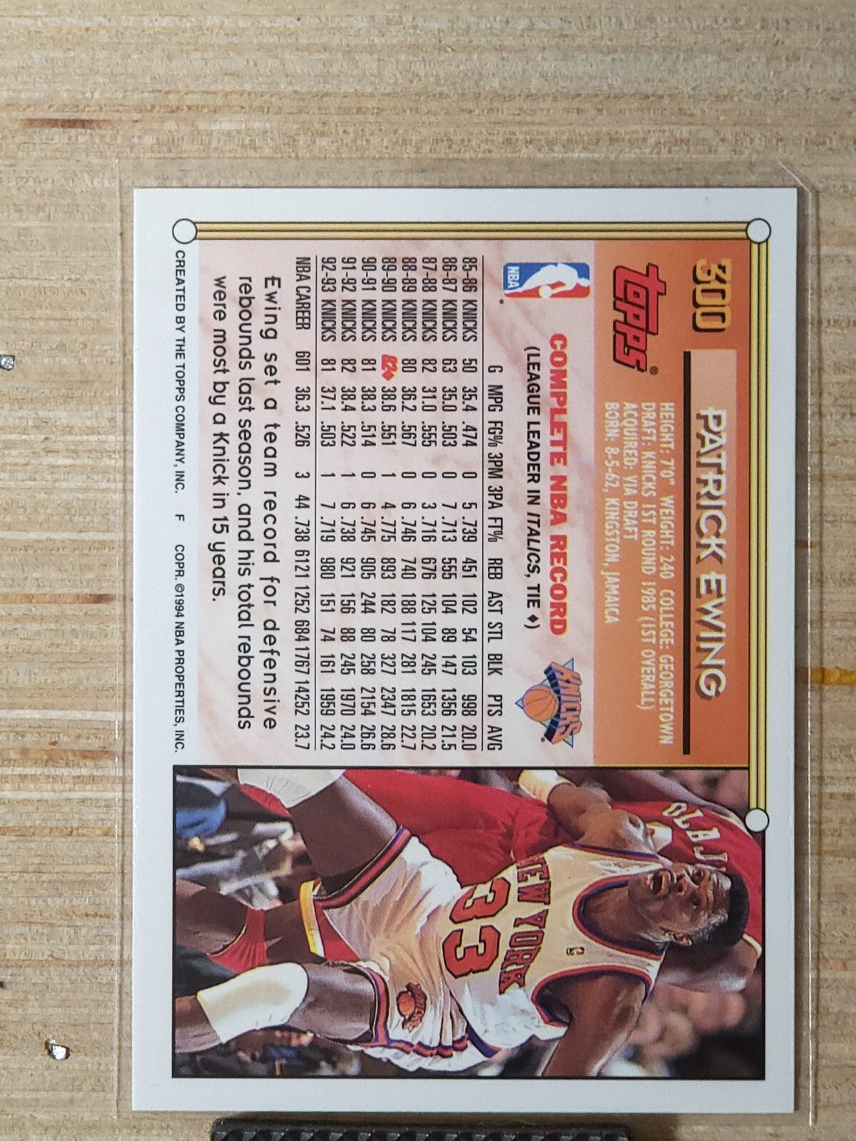 1993-94 Topps - Patrick Ewing #300