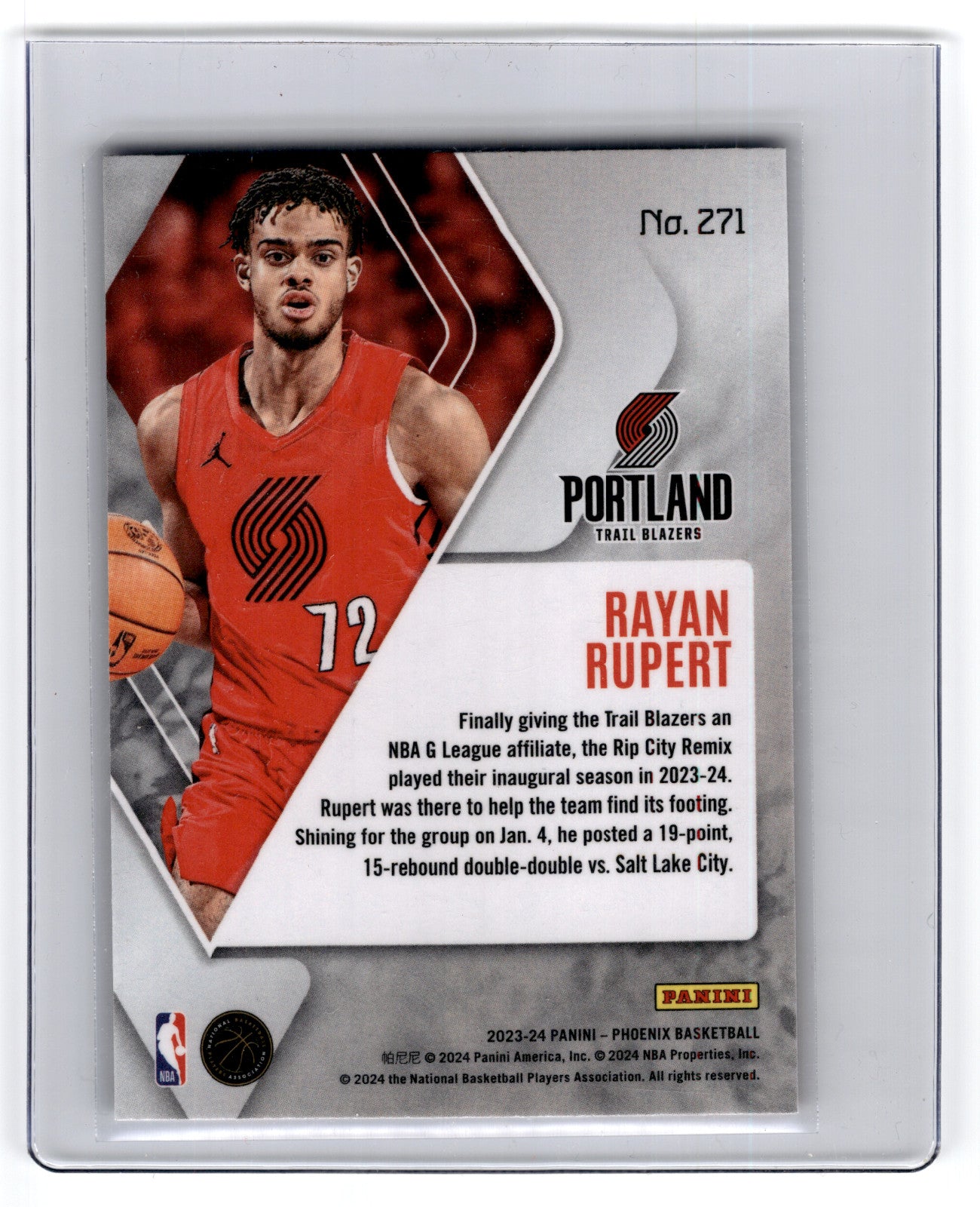 2023 Panini Phoenix Rayan Rupert #271 **Free Shipping @ $10+**