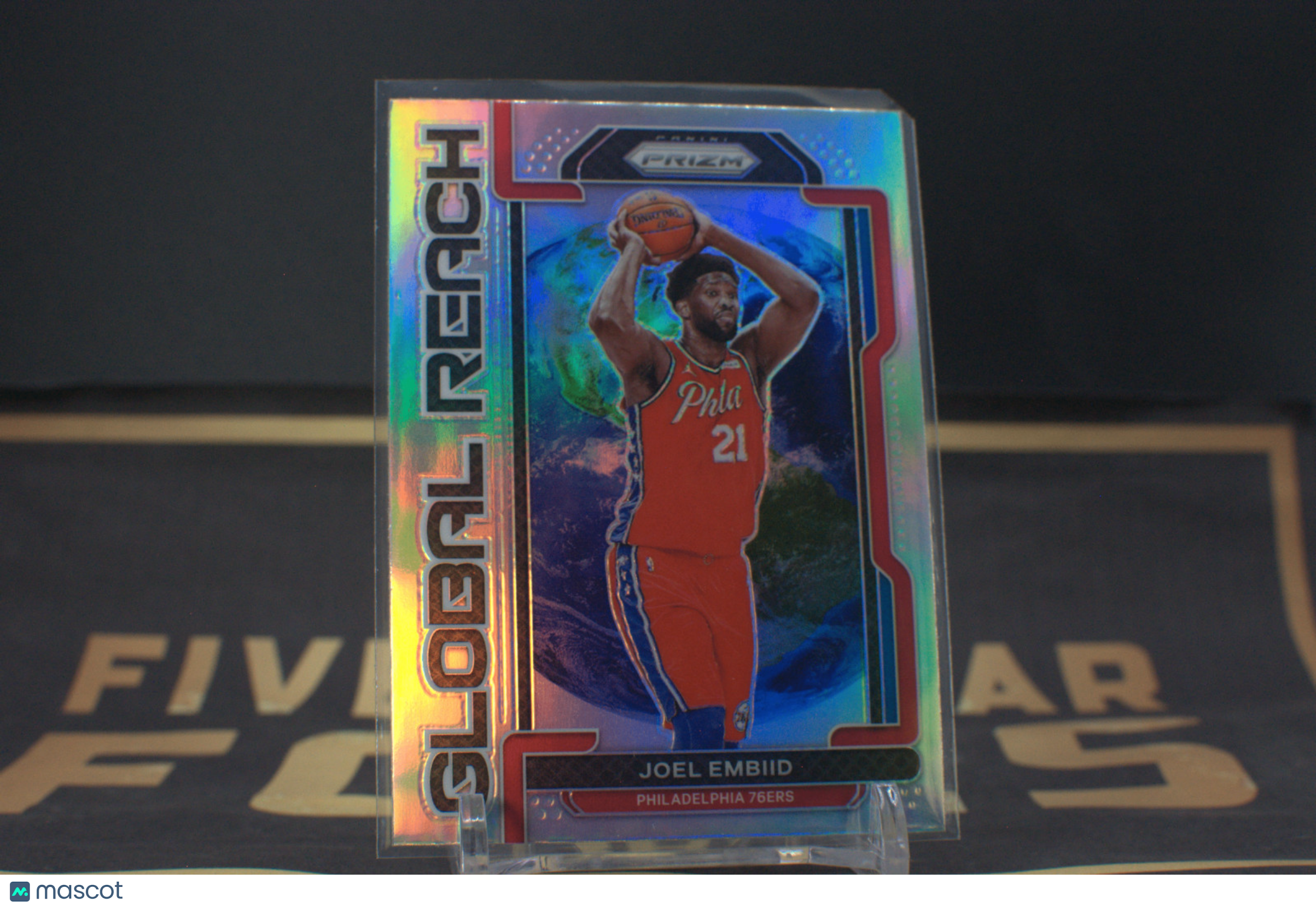 2021 Panini Prizm Global Reach Joel Embiid Silver Prizm #2 *Free Shipping @ $10