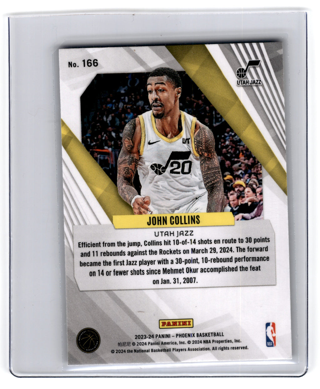 2023 Panini Phoenix John Collins #166 **Free Shipping @ $10+**