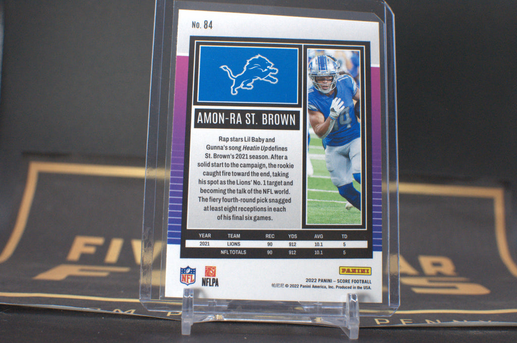 2022 Panini Score: Amon Ra St. Brown #84 **Free Shipping @ $10+**