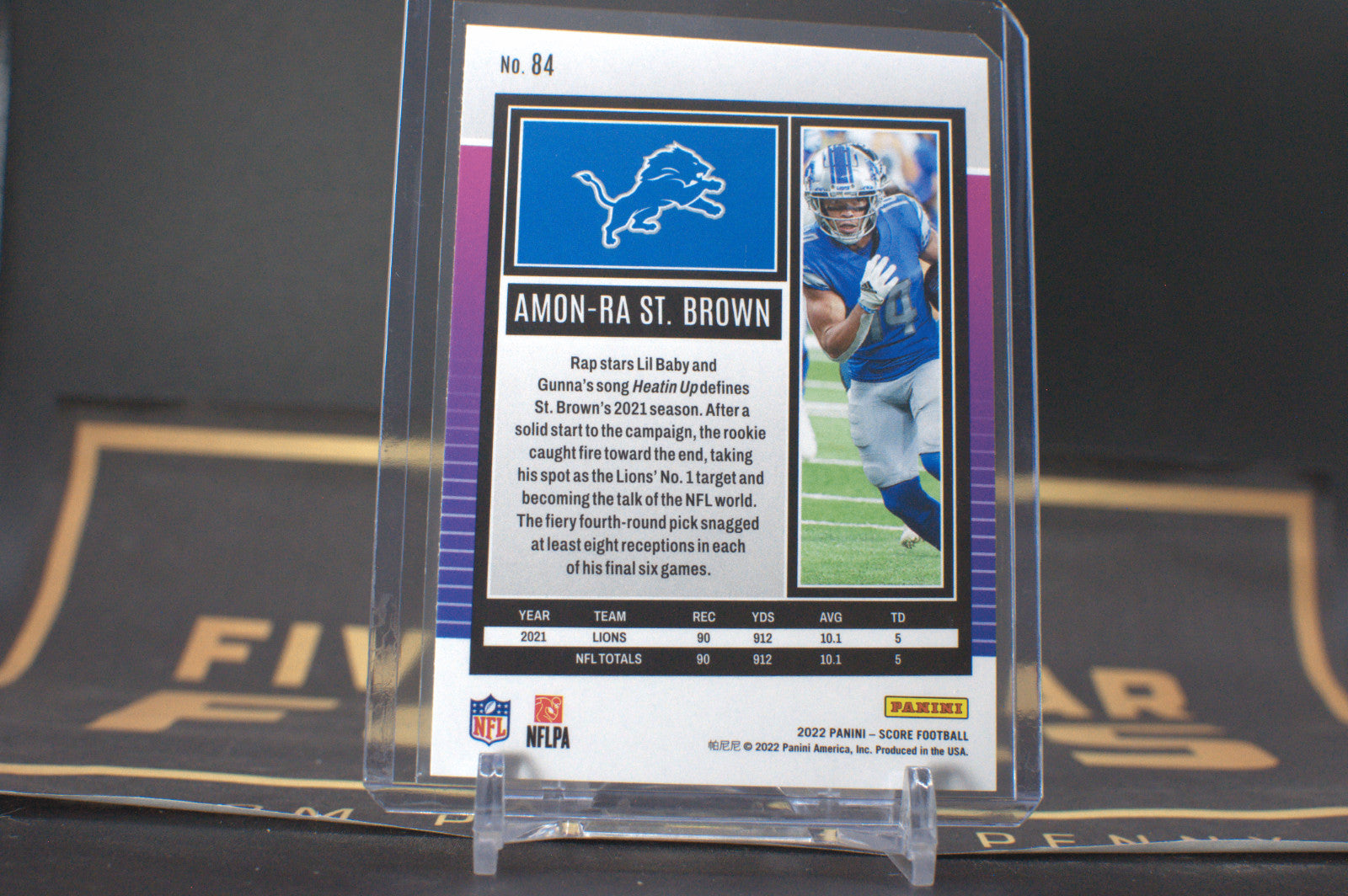 2022 Panini Score: Amon Ra St. Brown #84 **Free Shipping @ $10+**