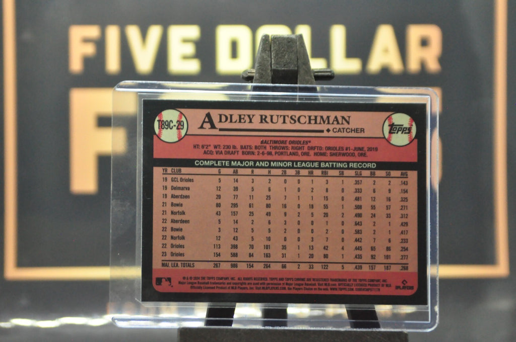 Adley Rutschman 2024 Topps Series 1 Silver Pack Mojo Refractor #T89C-29