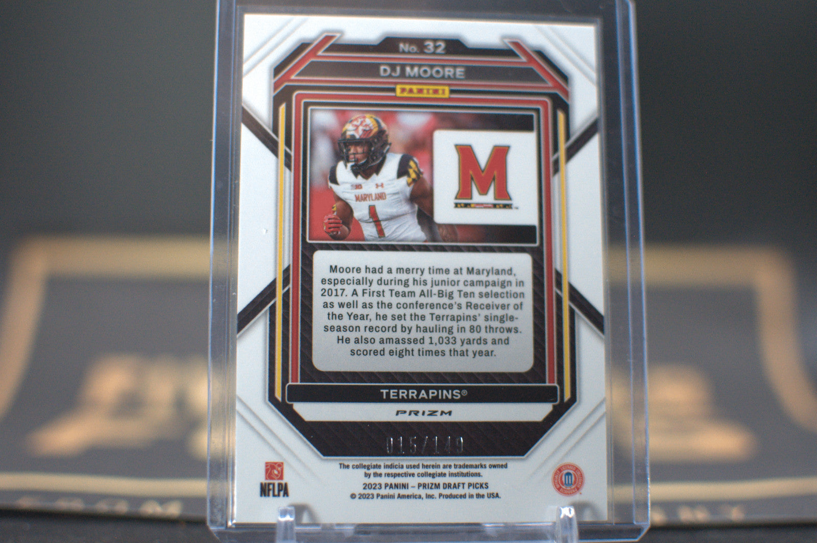 2023 Panini Prizm Draft Picks: DJ Moore [Purple Ice] #32