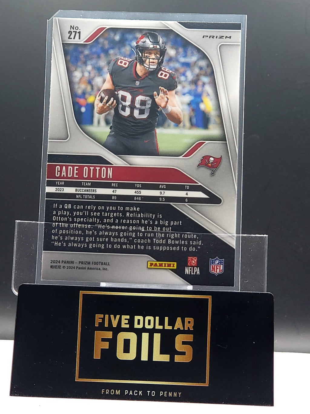 *Free Shipping @ $10* 2024 Panini Prizm #271 Cade Otton Green