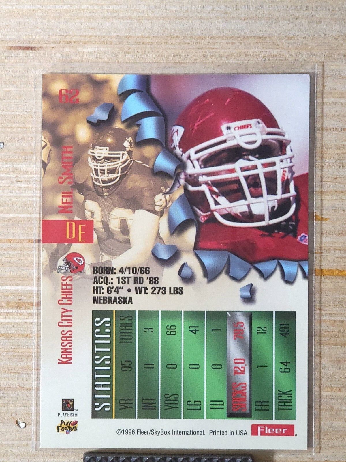 1996 Fleer Metal - Neil Smith #62