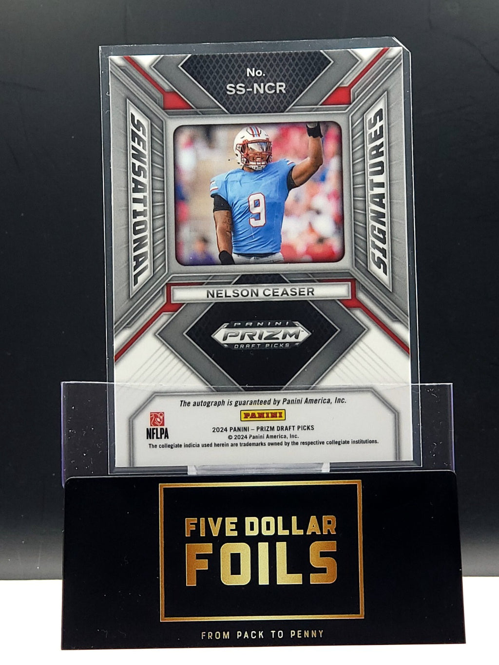 2024 Panini Prizm Draft Picks Auto #SS-NCR Nelson Ceaser