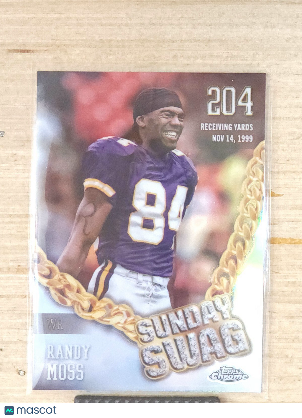 2024 Topps Chrome Football Sunday Swag Randy Moss SS-11 Refractor