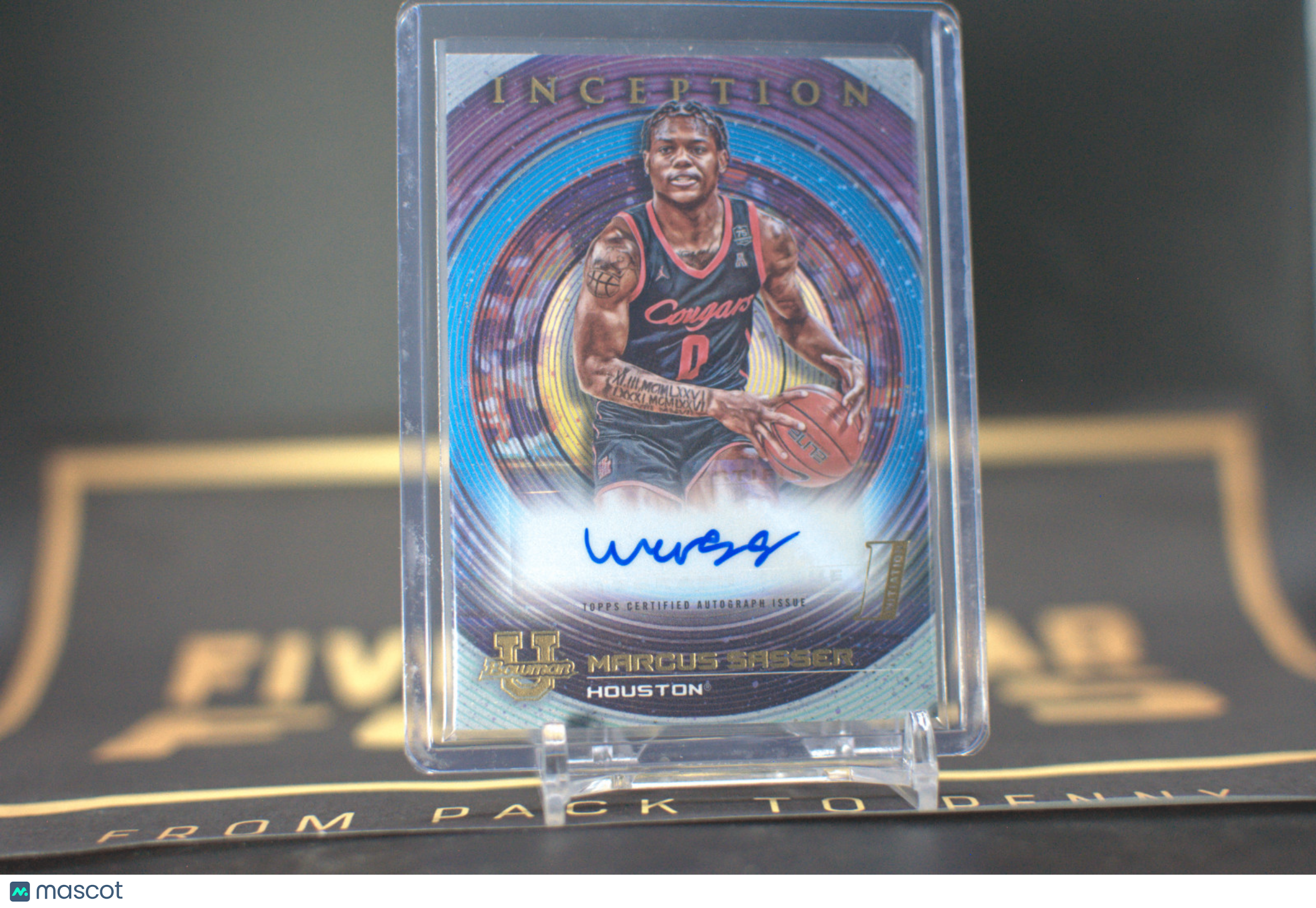 2022-23 Bowman Inception University Auto Marcus Sasser #BIA-MS Auto