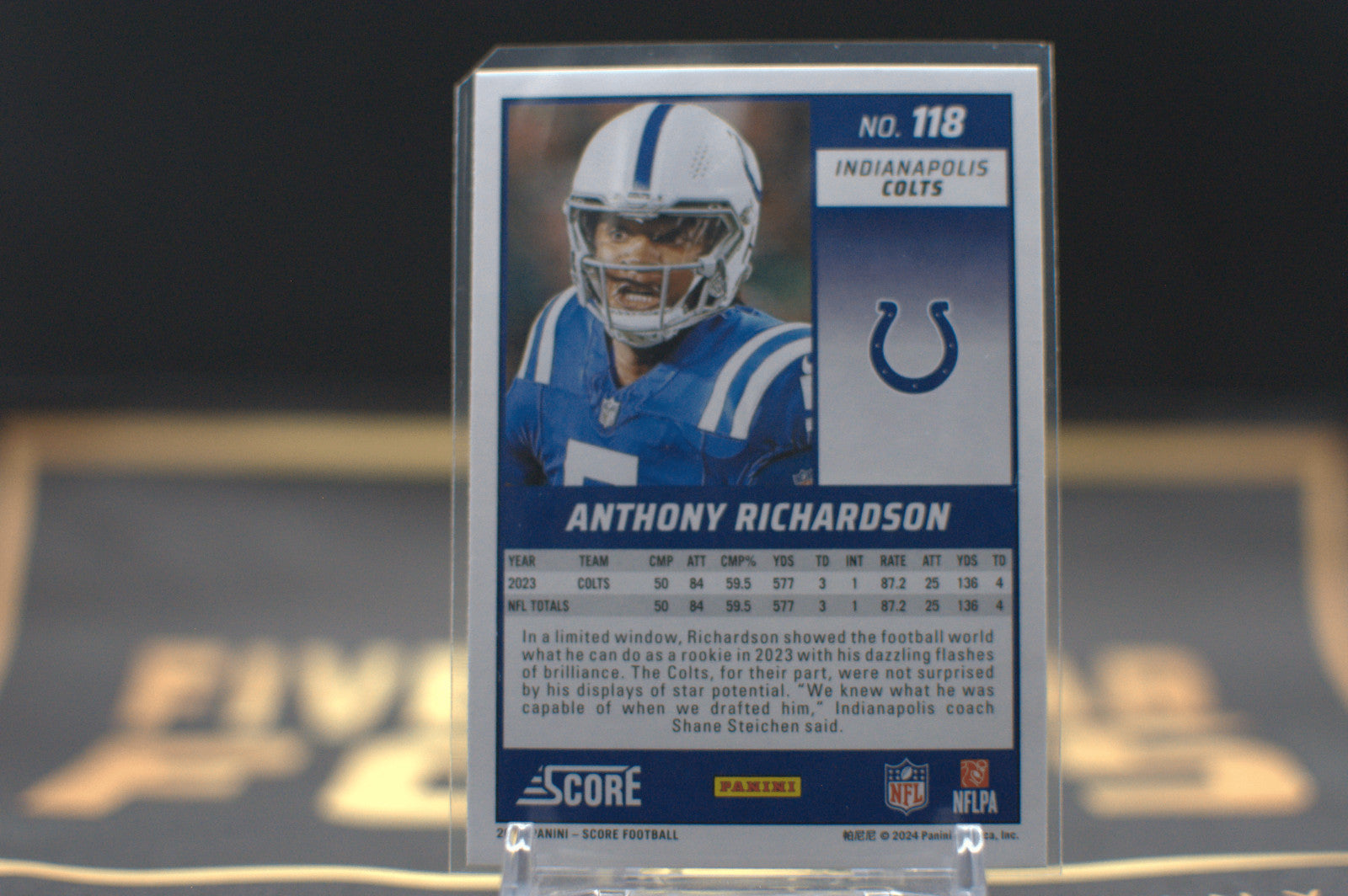 2024 Score Anthony Richardson #118 **Free Shipping @ $10+