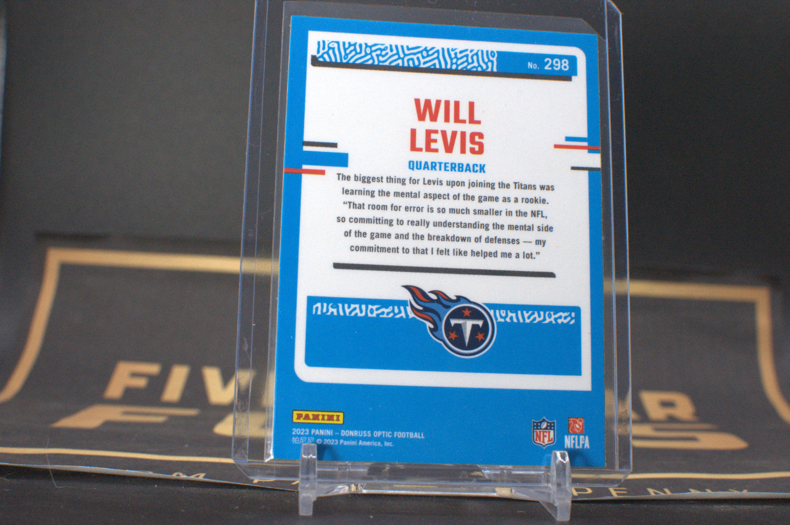 2023 Panini Donruss Optic Will Levis #298 **Free Shipping @ $10+**