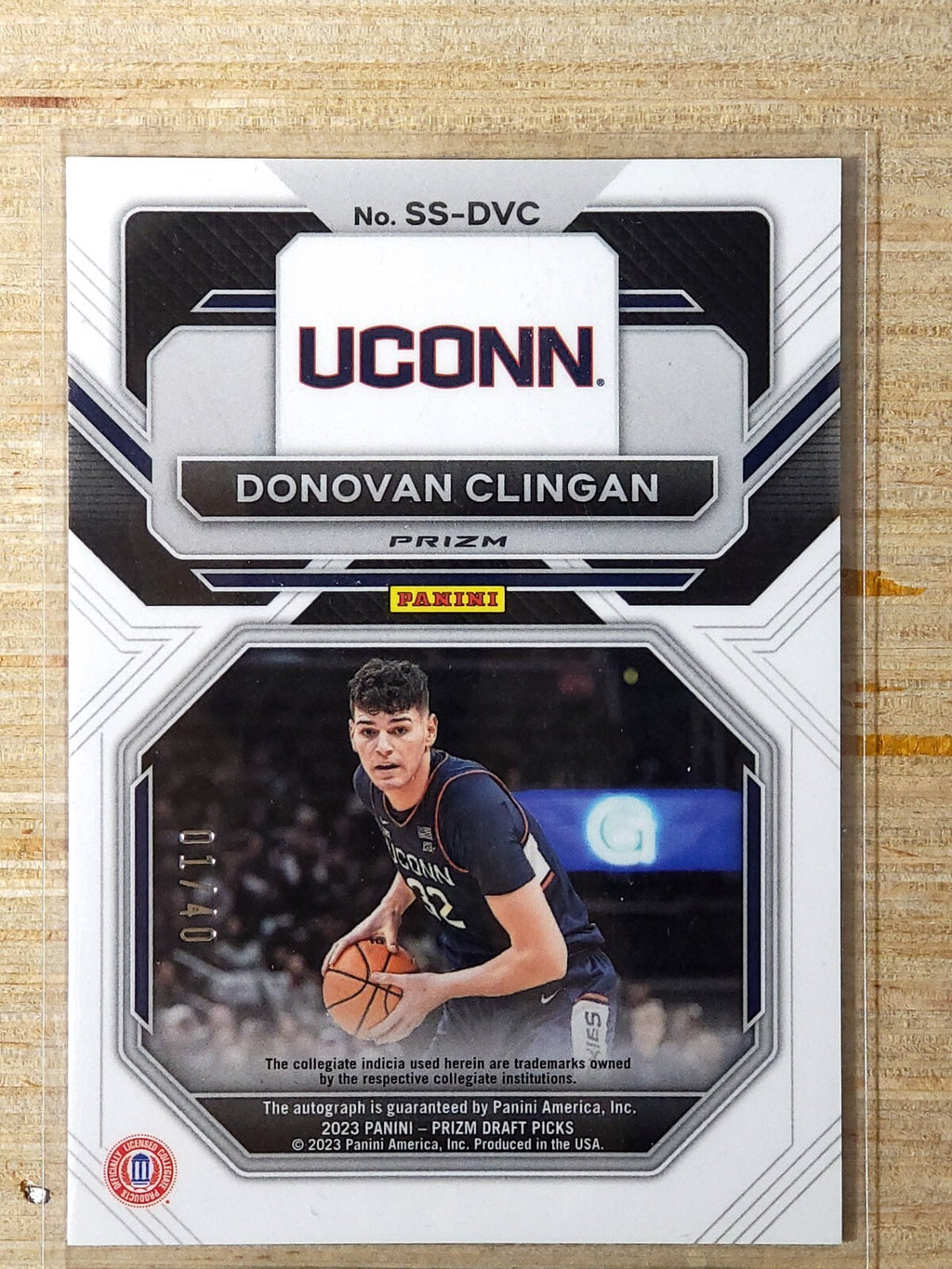 2023 Panini Prizm Draft Picks - Sensational Signatures #SS-DVC Donovan Clingan