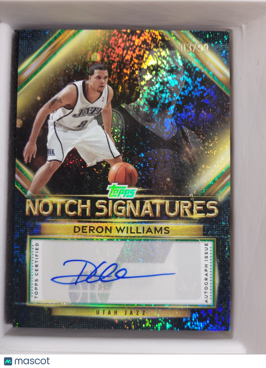 2025 Topps Basketball Notch Signatures Deron Williams #TNS-DW Green Holo /99