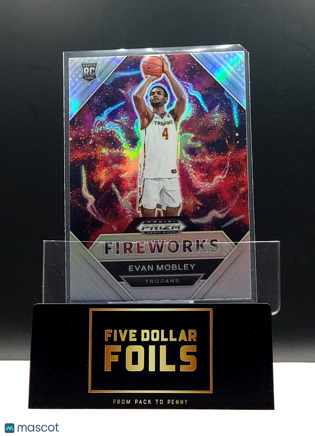 2021-22 Panini Prizm Draft Picks - Fireworks #2 Evan Mobley