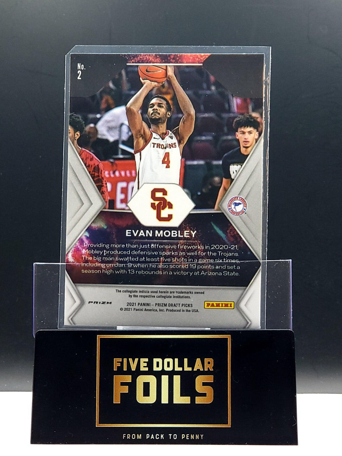 2021-22 Panini Prizm Draft Picks - Fireworks #2 Evan Mobley
