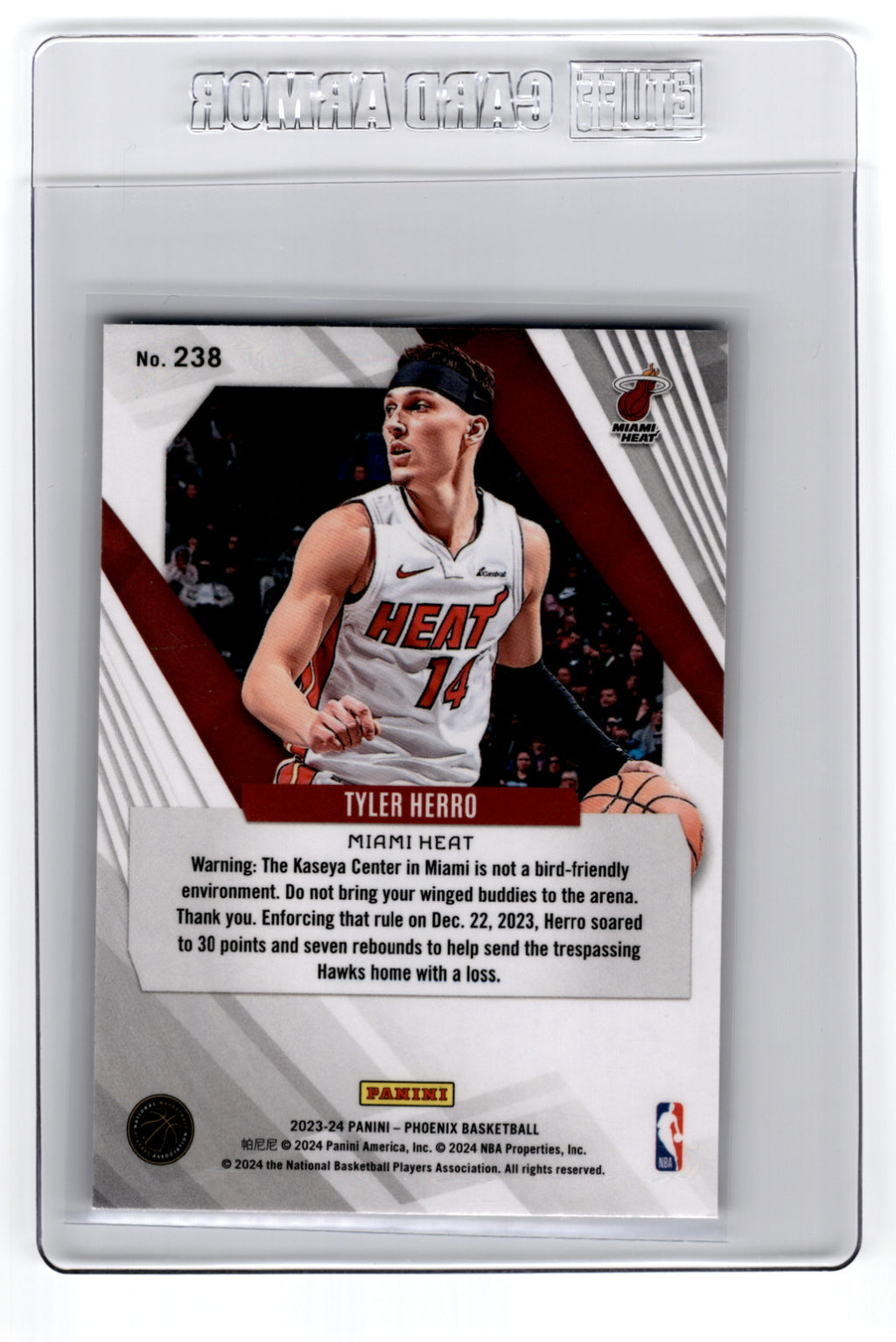 2023 Panini Phoenix Tyler Herro [Red Ice] #238 **Free Shipping @ $10+**