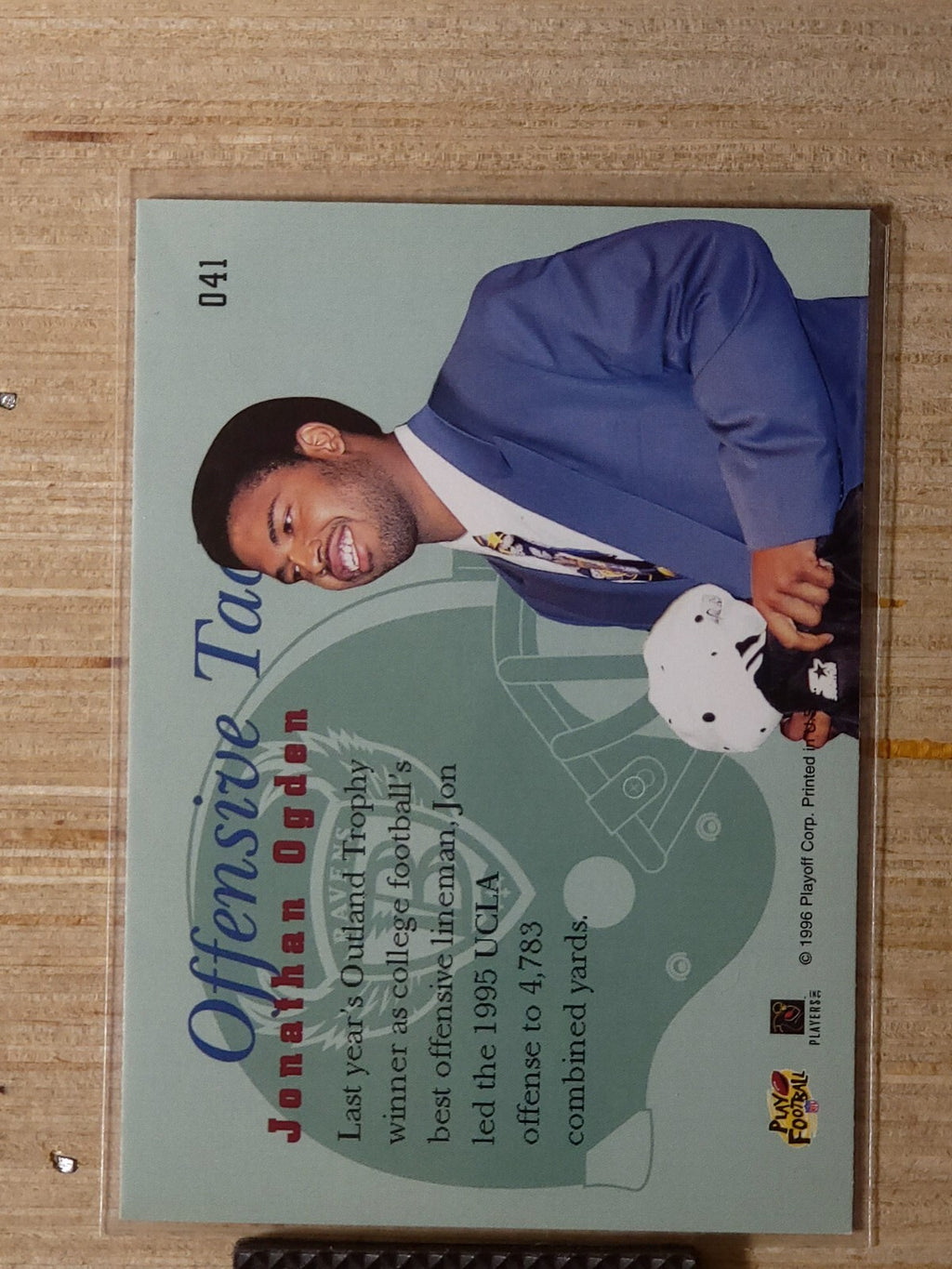 1996 Playoff Prime - Jonathan Ogden #041 (RC)