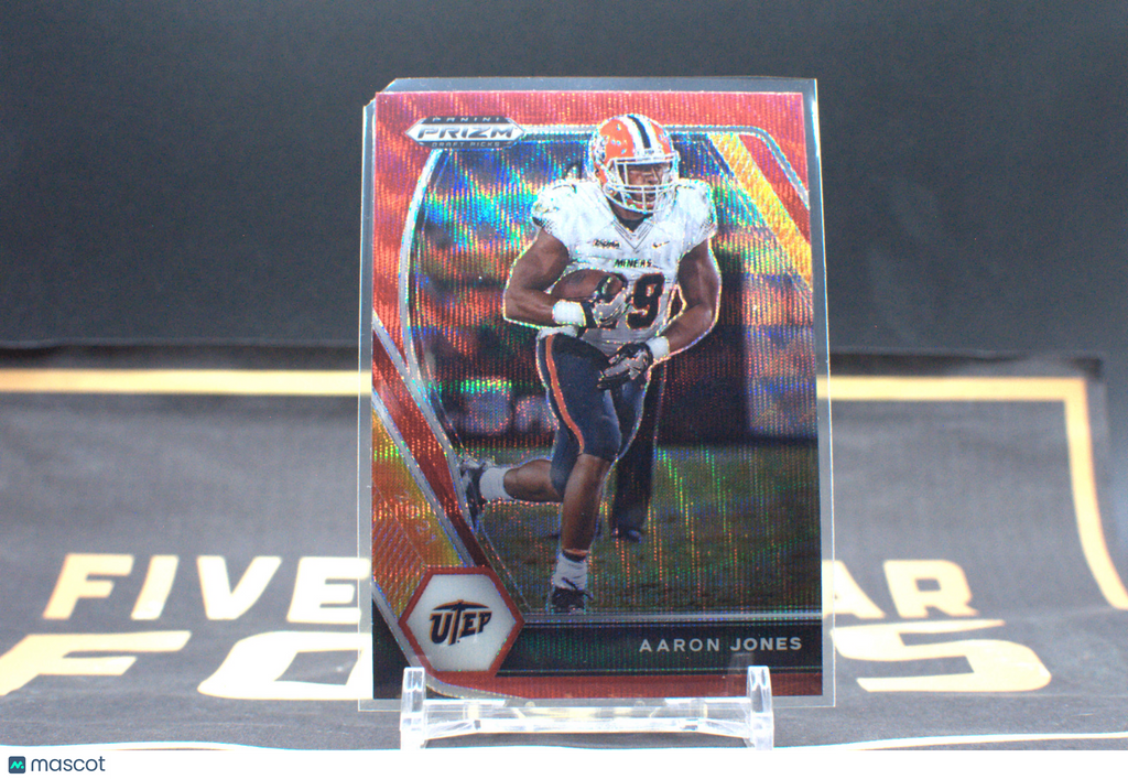 2021 Panini Prizm Draft Picks Aaron Jones [Ruby Wave] #97 **Free Shipping @ $10+