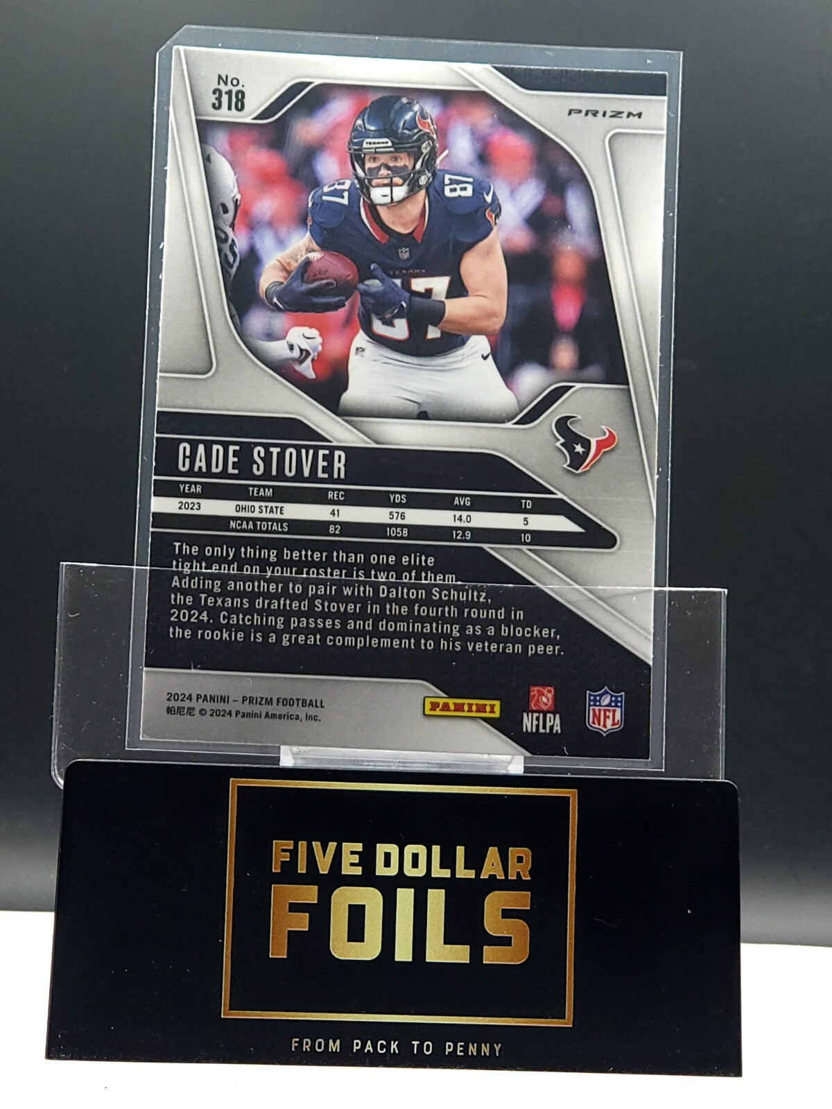 *Free Shipping @ $10* 2024 Panini Prizm #318 Cade Stover Orange Disco