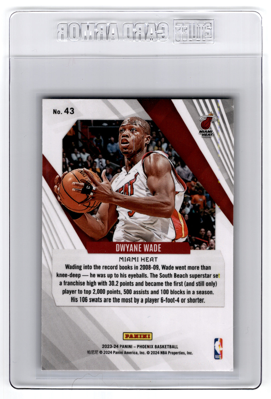 2023 Panini Phoenix Dwyane Wade Red Ice #43  **Free Shipping @ $10+**