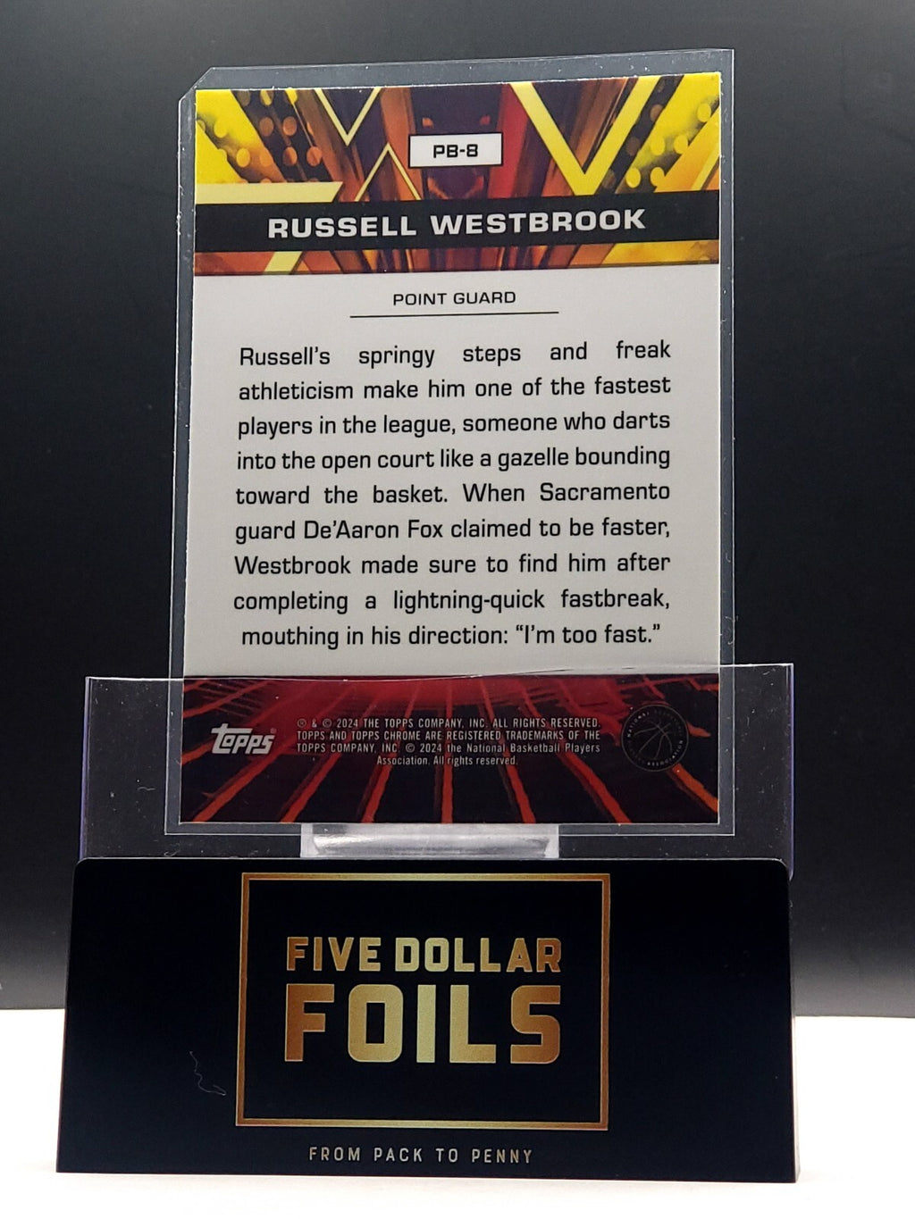 2023-24 Topps Chrome - Power Boosters #PB-8 Russell Westbrook Blue Basketball