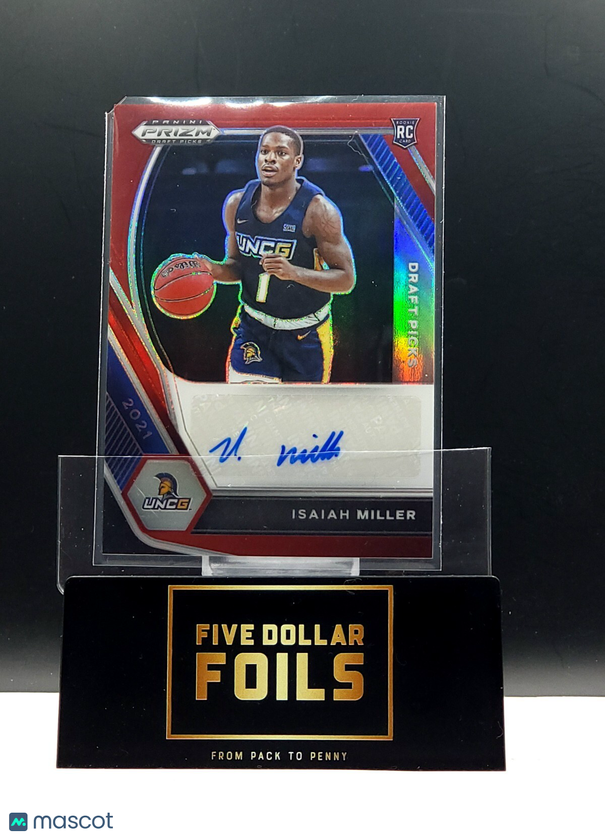 2021 Panini Prizm Draft Picks #DP-IMI Isaiah Miller Red 049/199