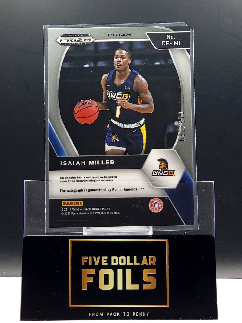2021 Panini Prizm Draft Picks #DP-IMI Isaiah Miller Red 049/199