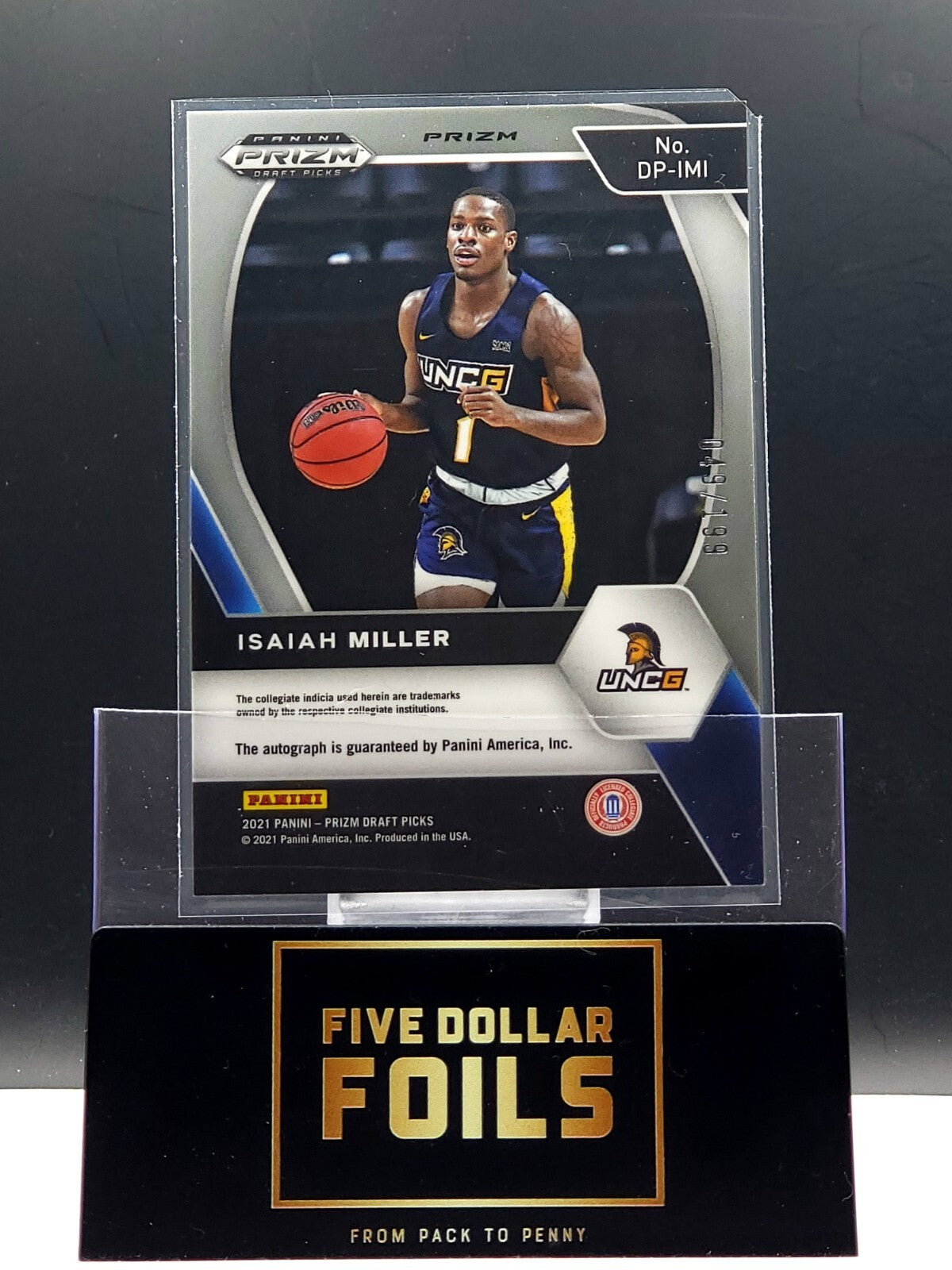 2021 Panini Prizm Draft Picks #DP-IMI Isaiah Miller Red 049/199