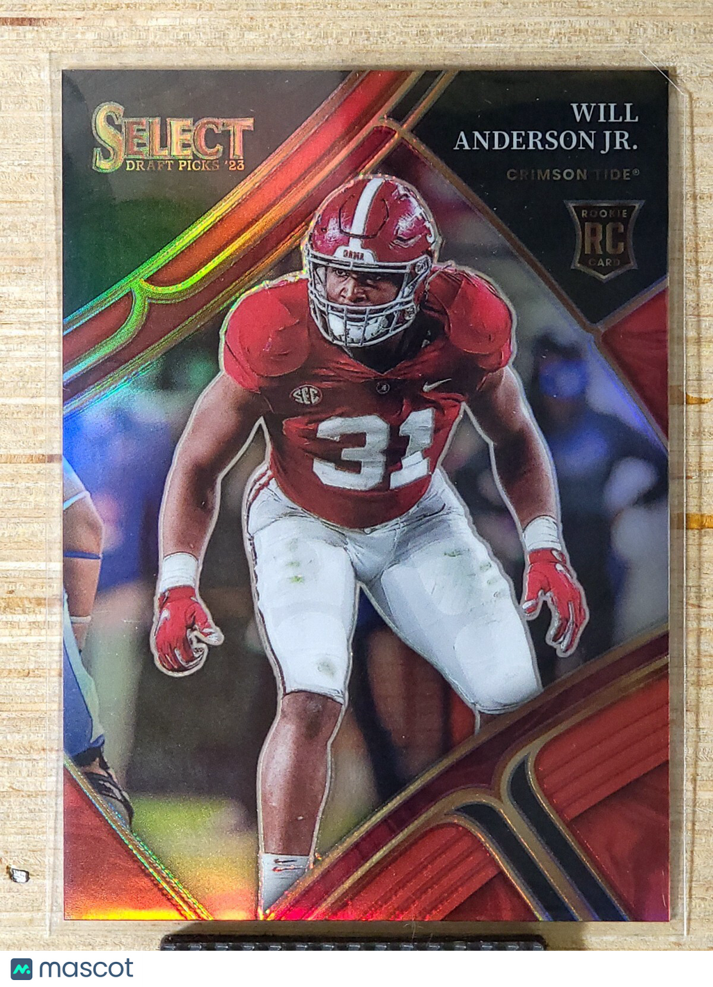 2023 Panini Select Draft Picks Red Prizm #113 Will Anderson Jr. 014/149