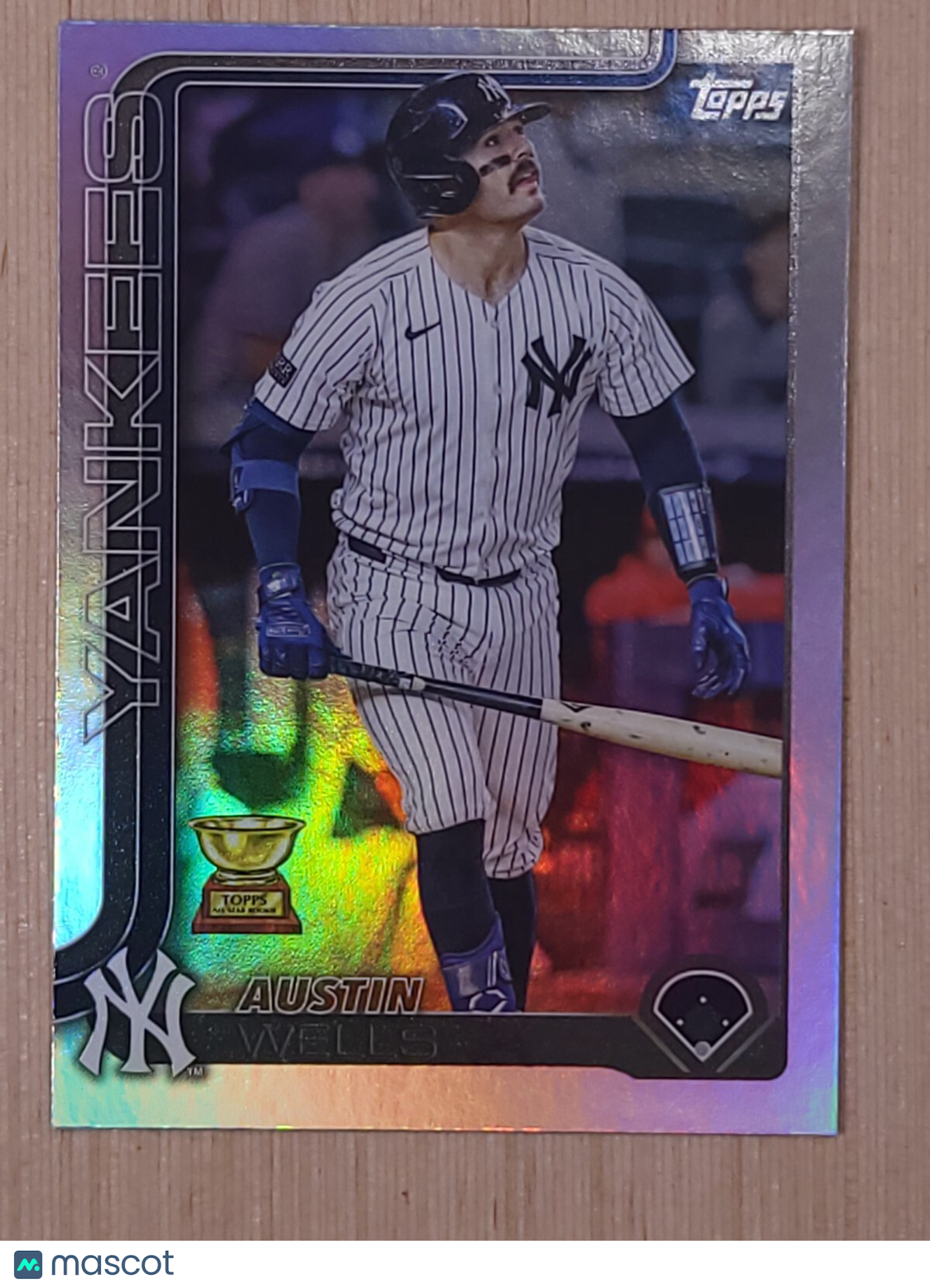 2025 Topps Series 2 - Austin Wells #591 Rainbow Foil
