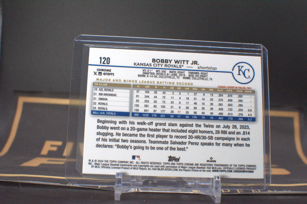 2024 Topps Chrome Bobby Witt Jr. #120 **Free Shipping @ $10+**