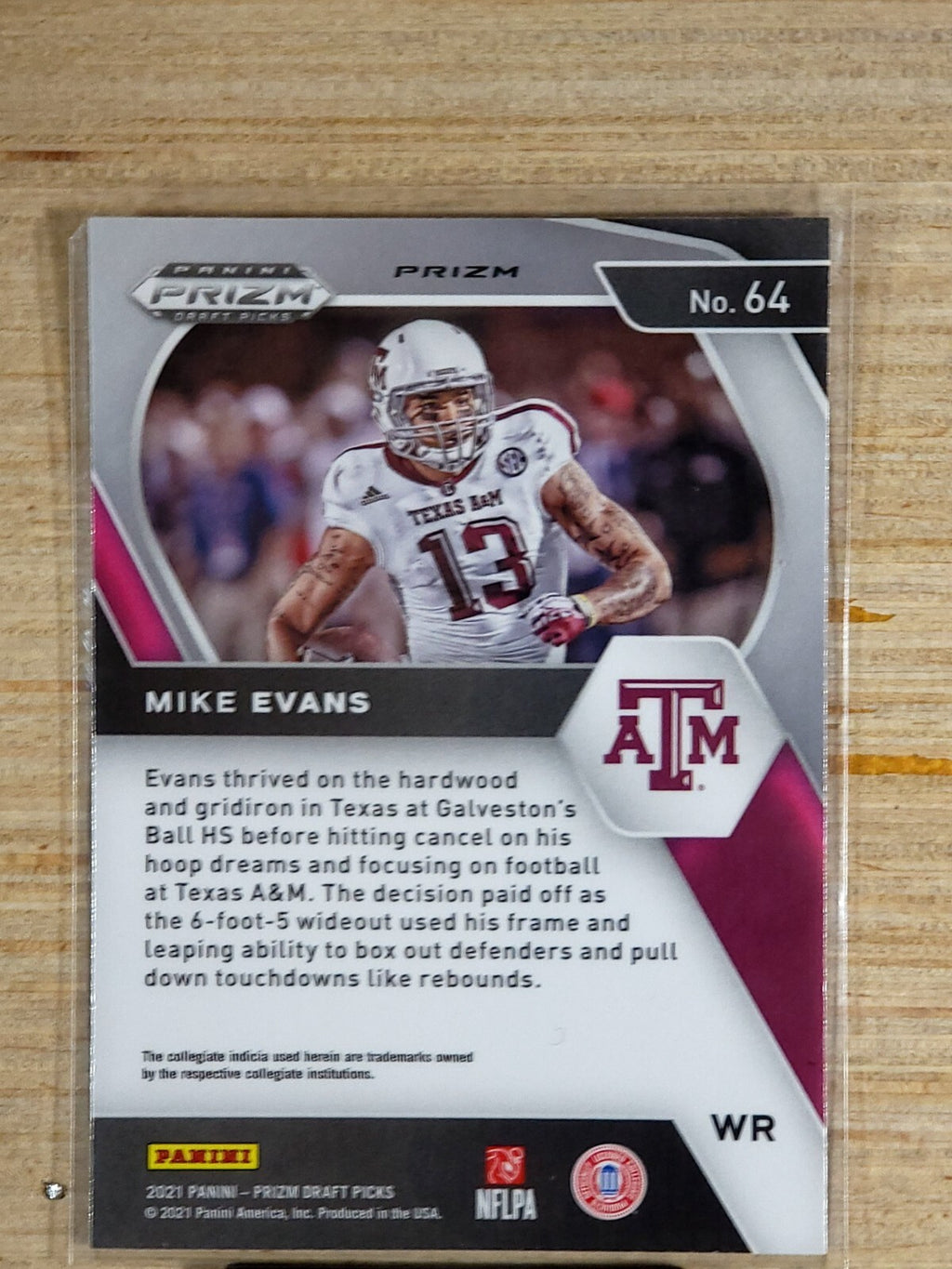 2021 Panini Prizm Draft Picks - #64 Mike Evans Red Wave