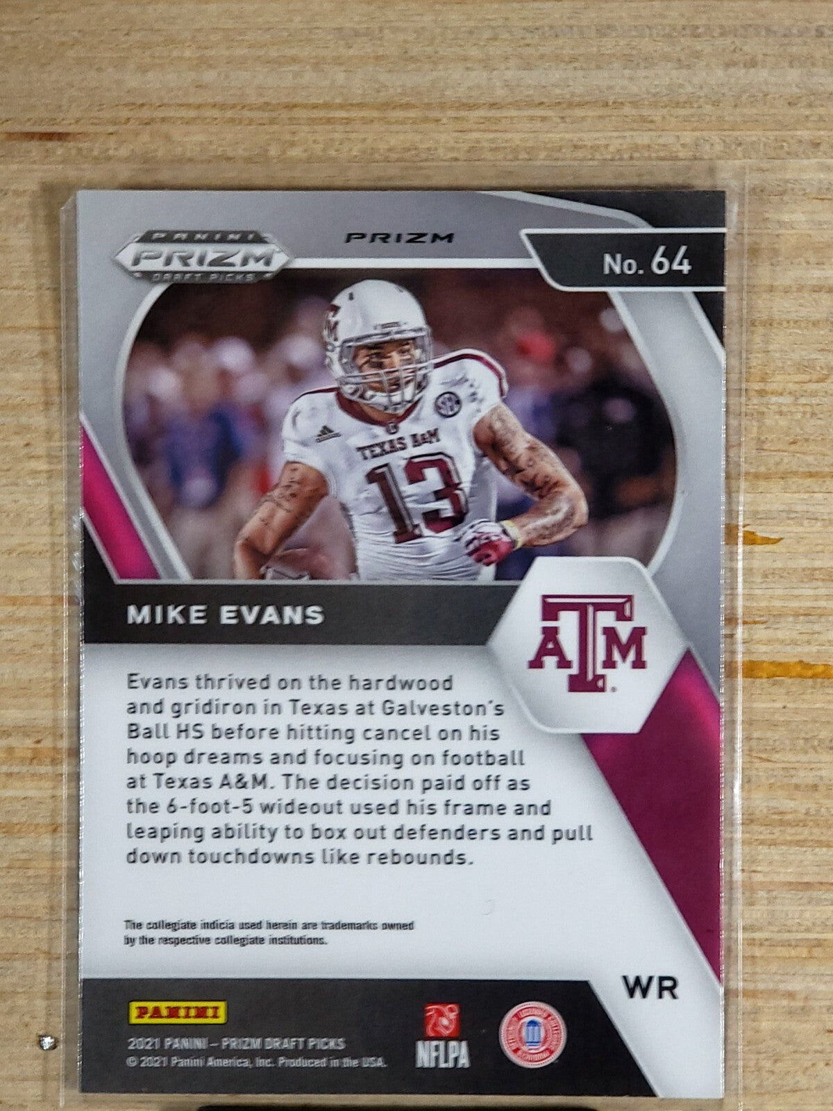2021 Panini Prizm Draft Picks - #64 Mike Evans Red Wave