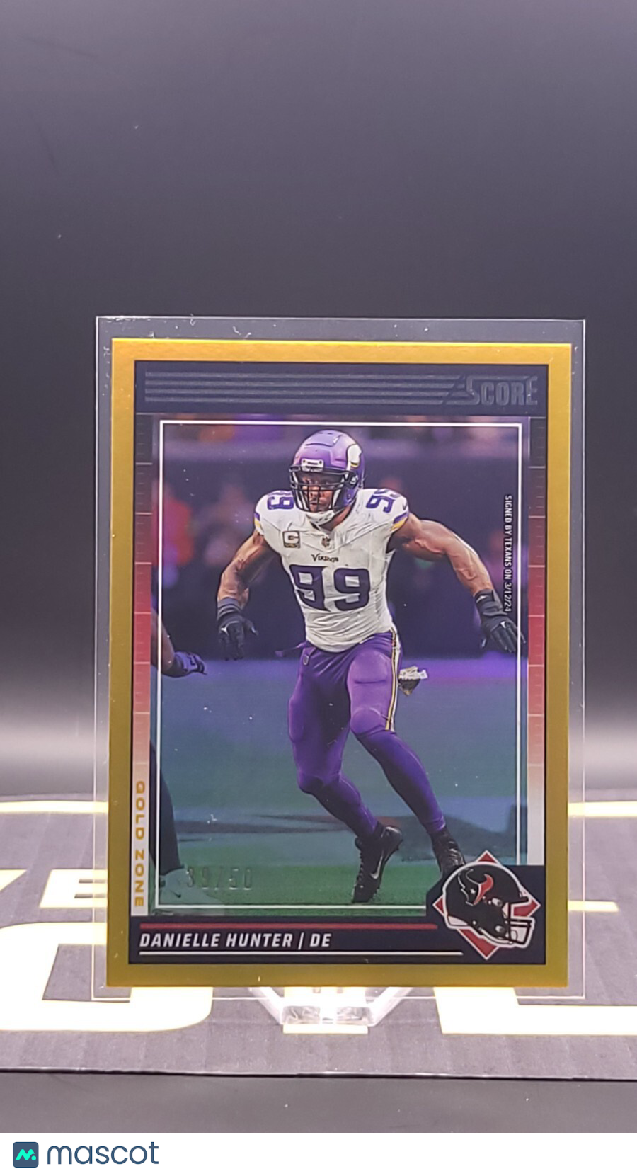 2024 Score: Danielle Hunter [Gold Zone] #181 39/50