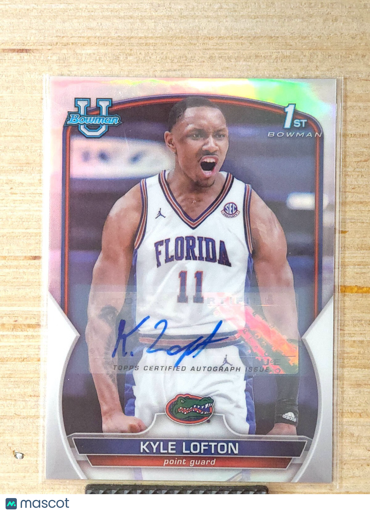 2022-23 Bowman University Chrome - Auto Kyle Lofton #18 Refractor 401/499