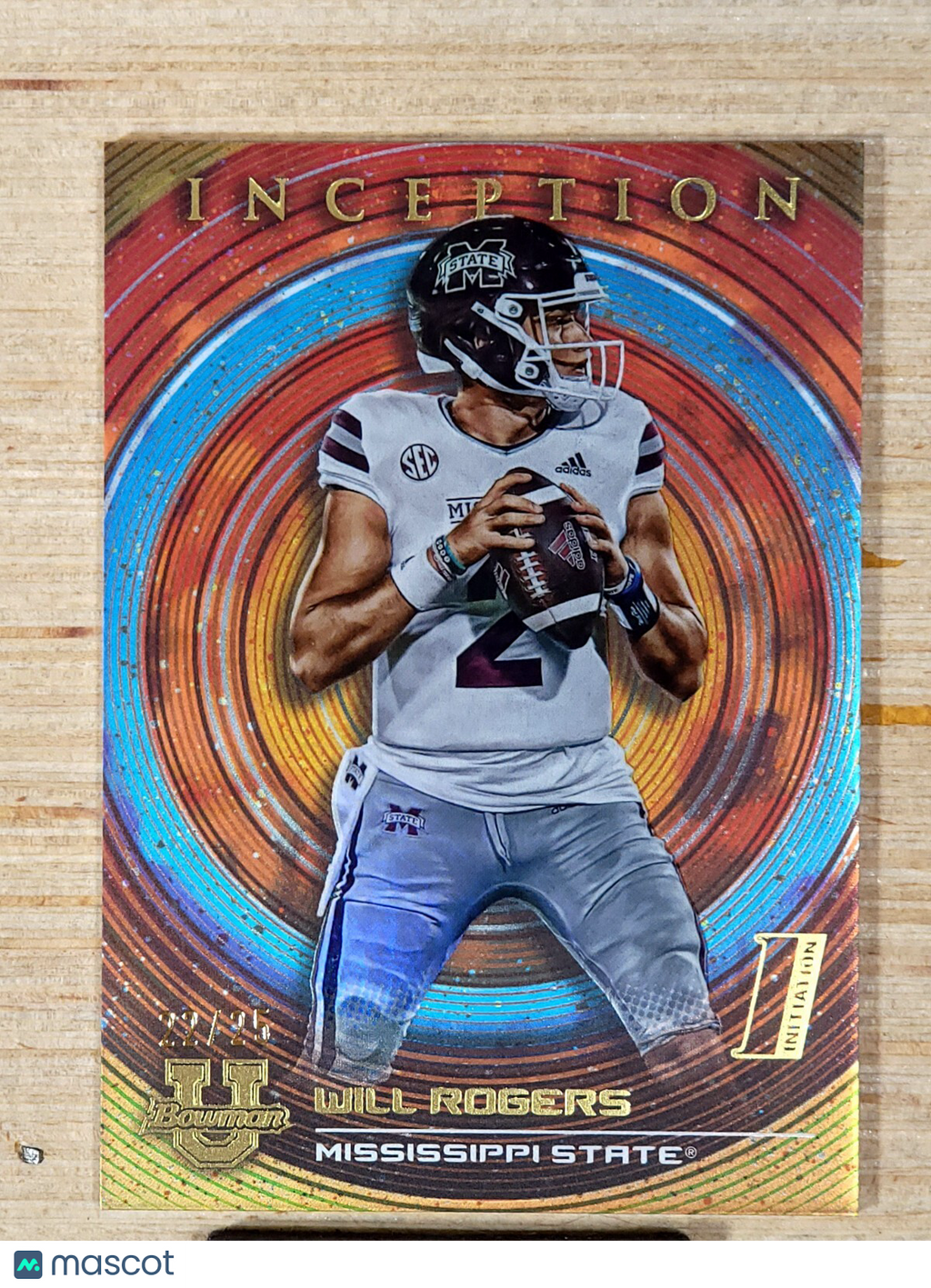 2022-23 Bowman Inception University Will Rogers  #17 Orange 22/25