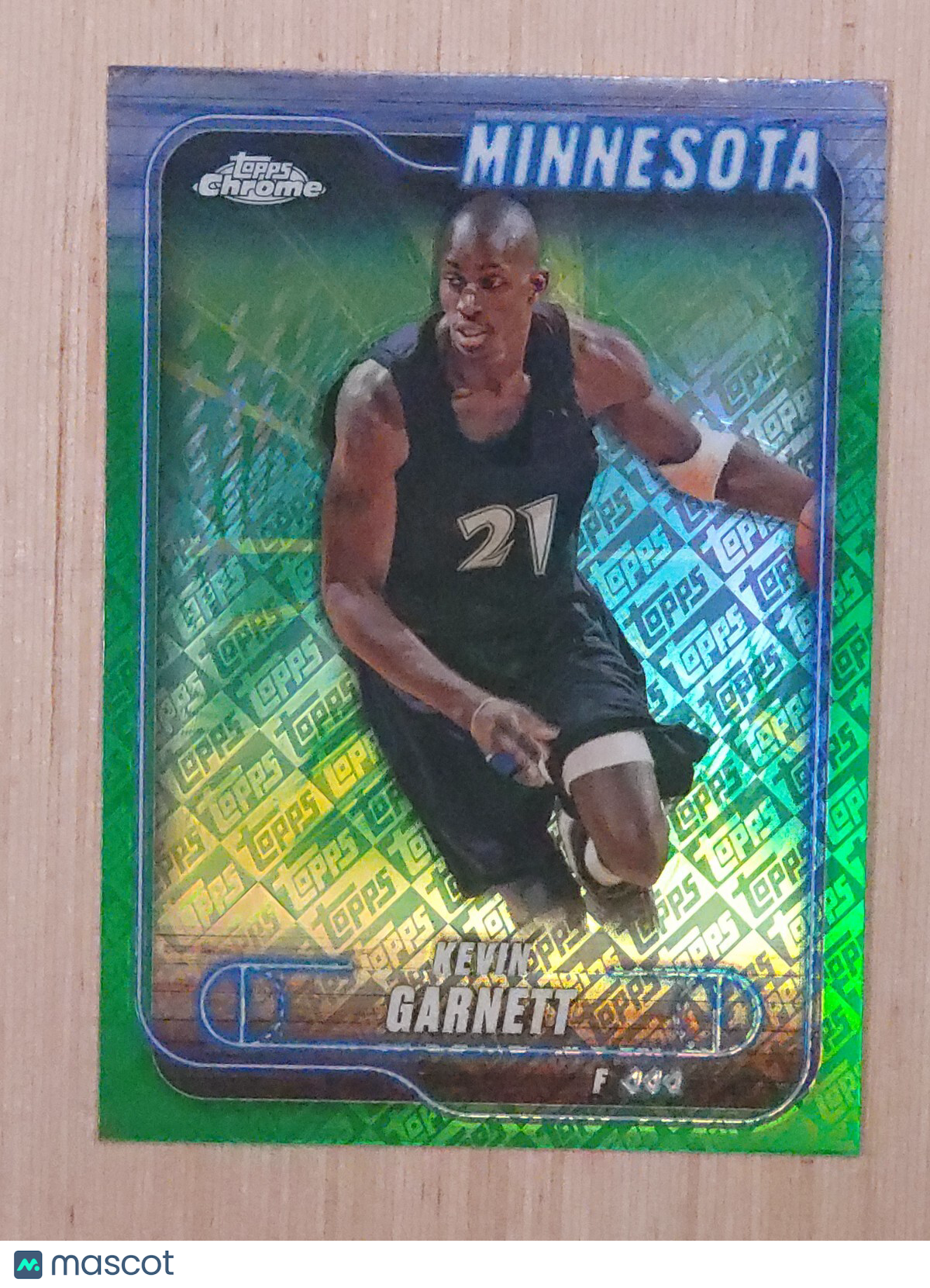 2024-25 Topps Chrome  Kevin Garnett #44 Green Topps Refractor