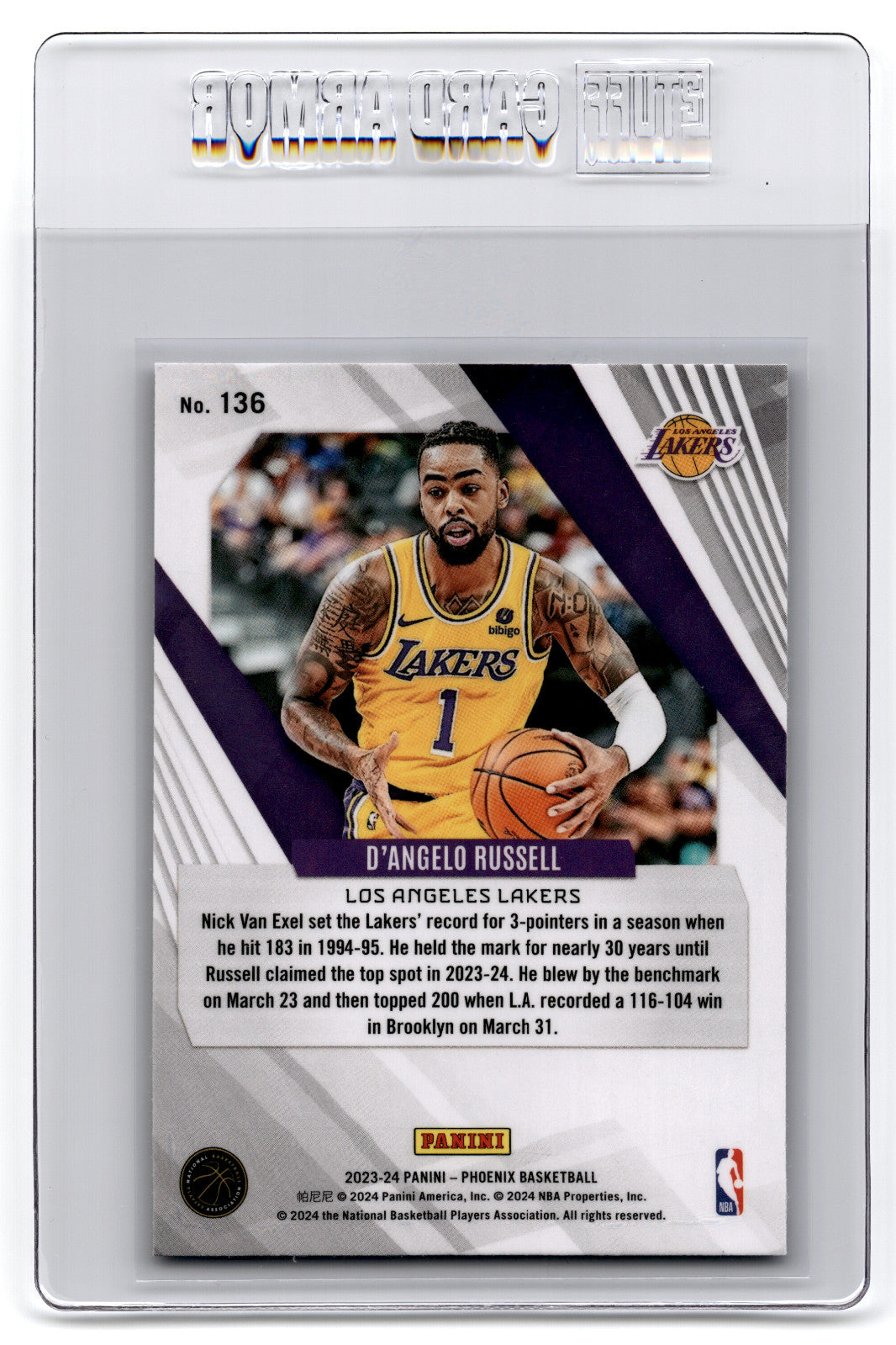 2023 Panini Phoenix D'Angelo Russell #136 **Free Shipping @ $10+**