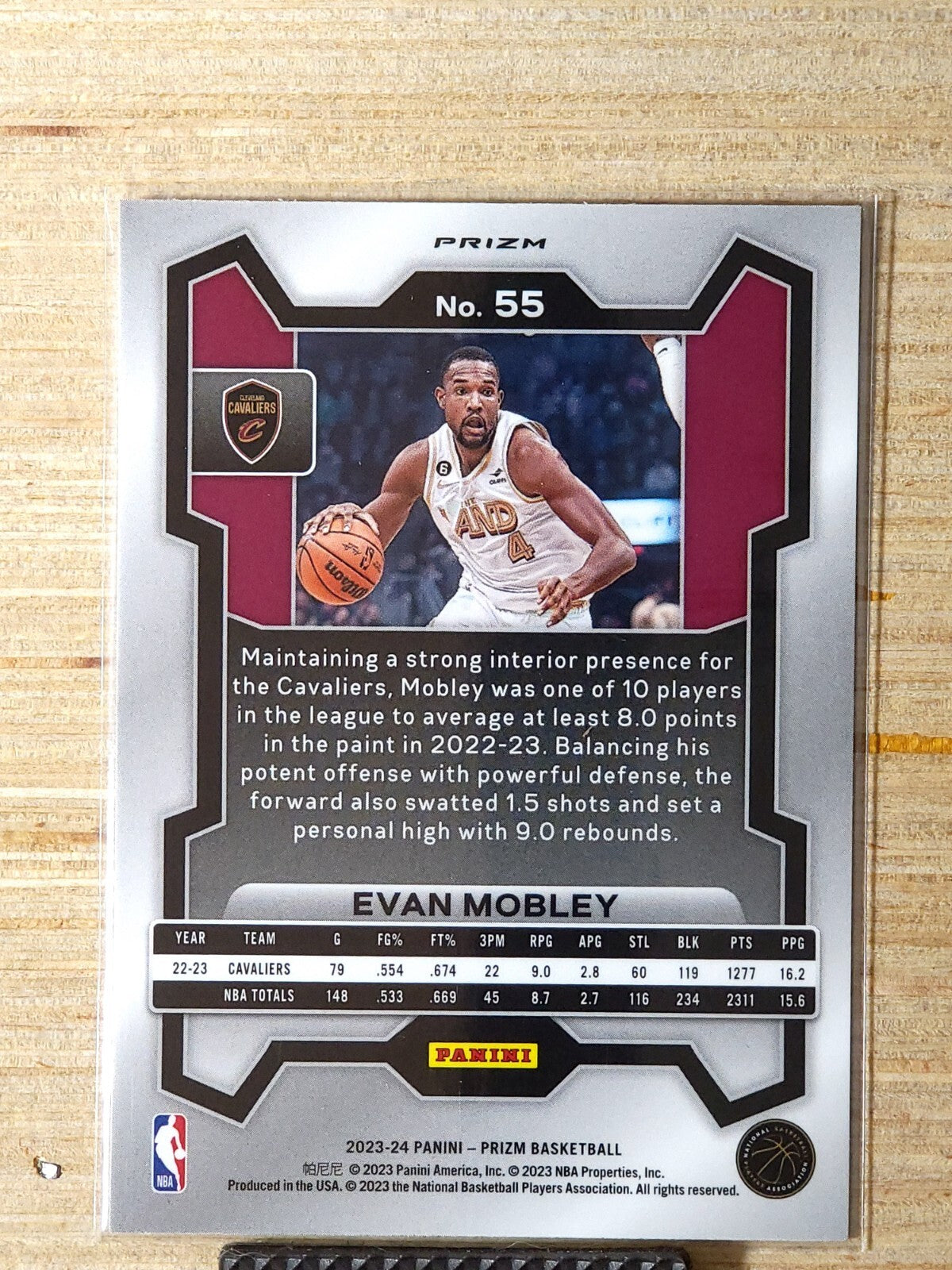 2023-24 Panini Prizm - Evan Mobley #55 Ice Prizm