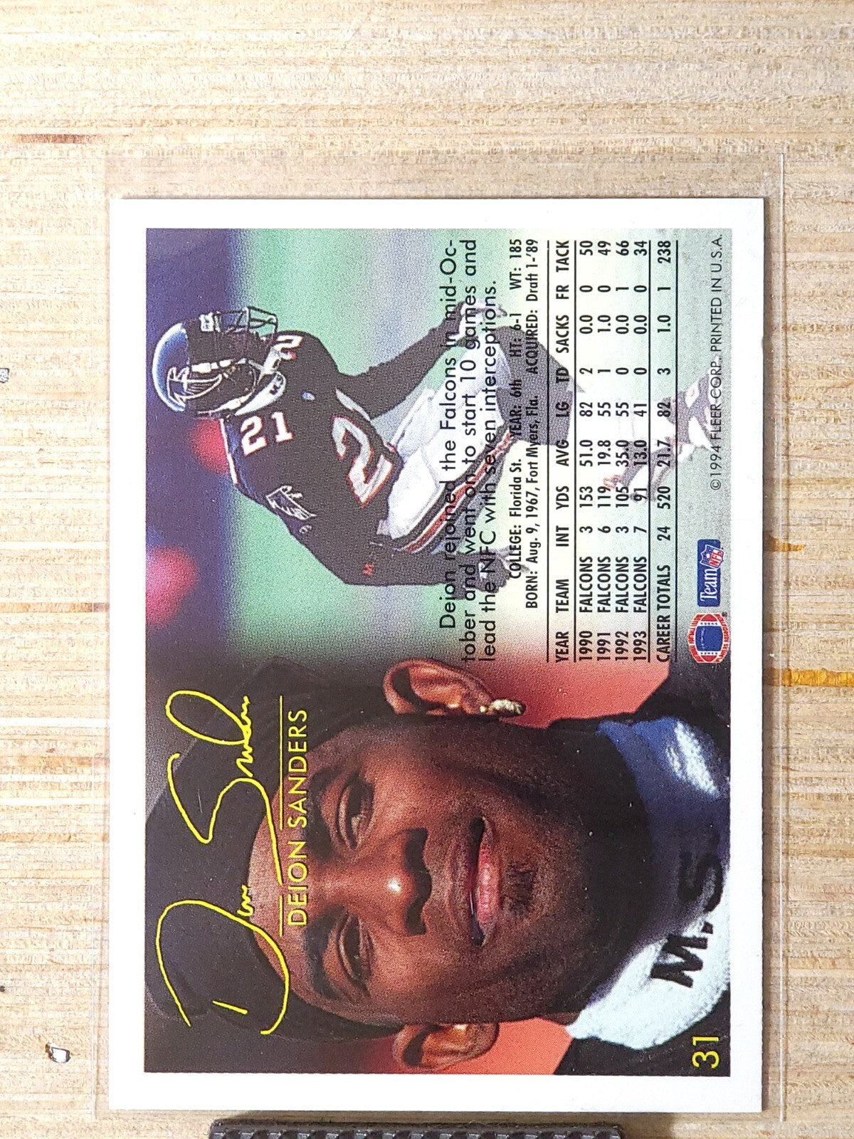 1994 Fleer - Deion Sanders #31